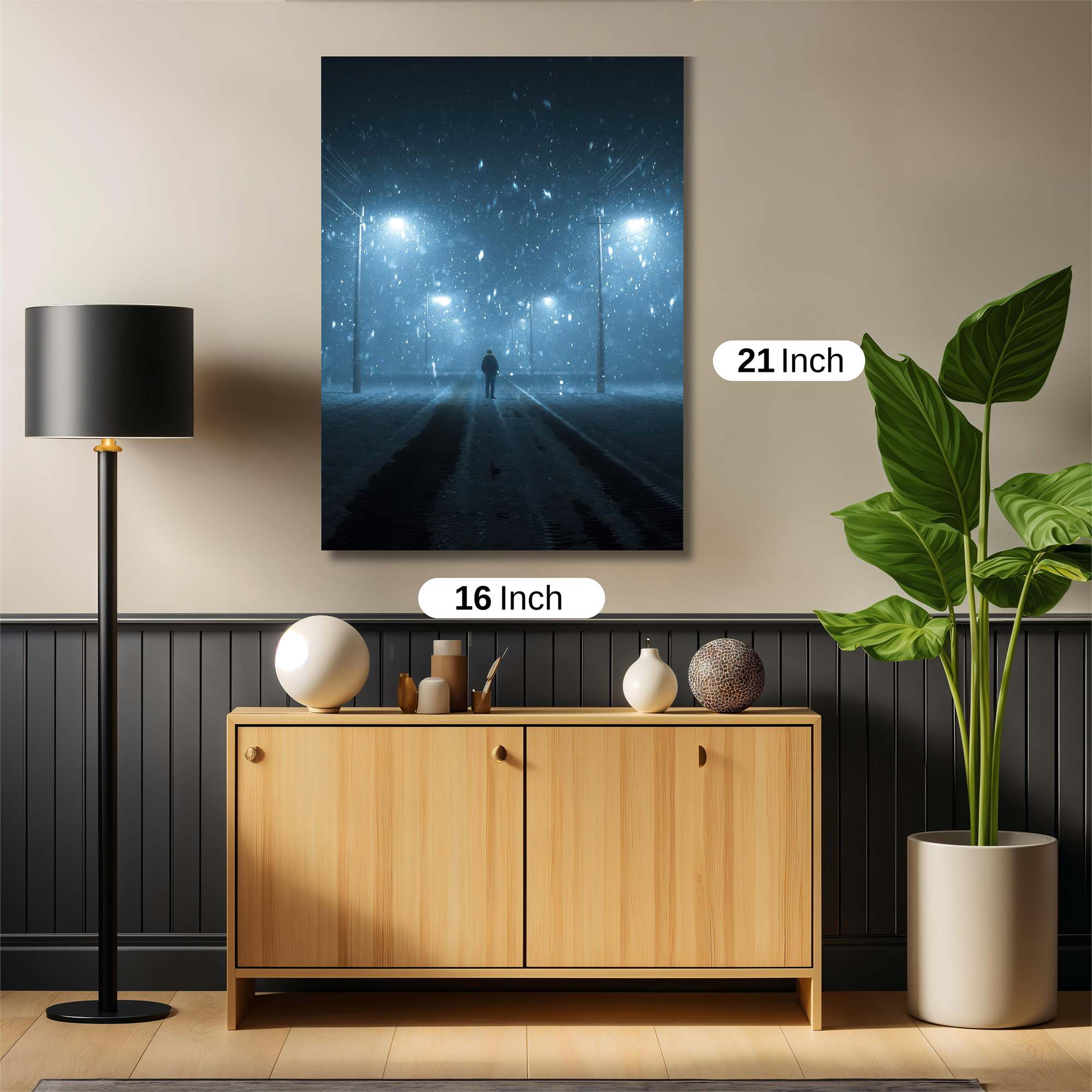 Snowbound Solitude Safe Wall Magnetic / M