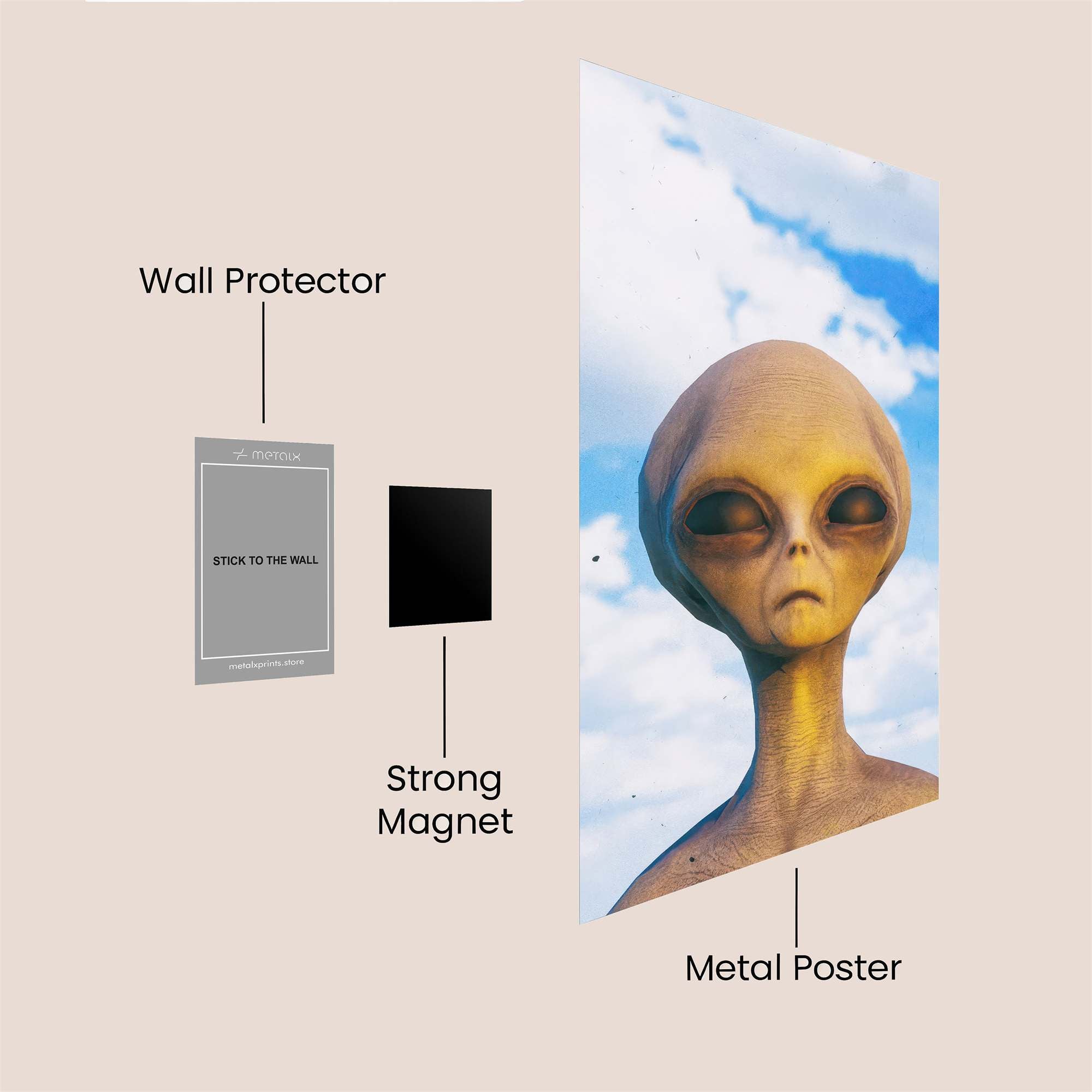 Alien Enigma Safe Wall Magnetic / M