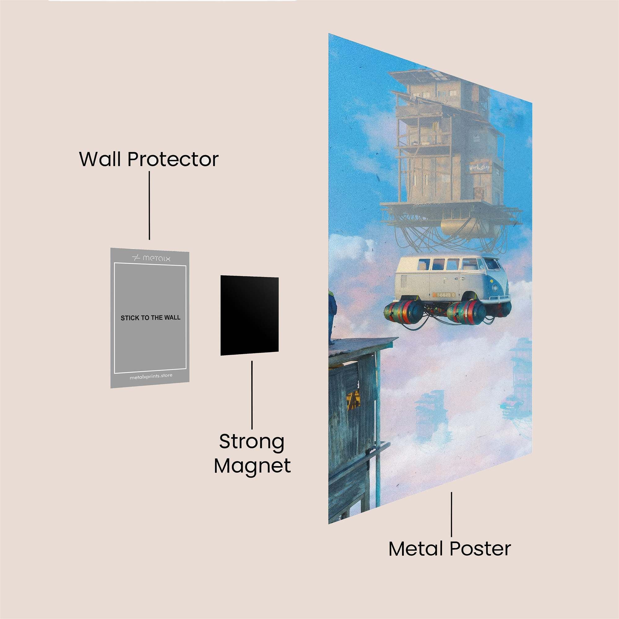 Skyward Dream Safe Wall Magnetic / M