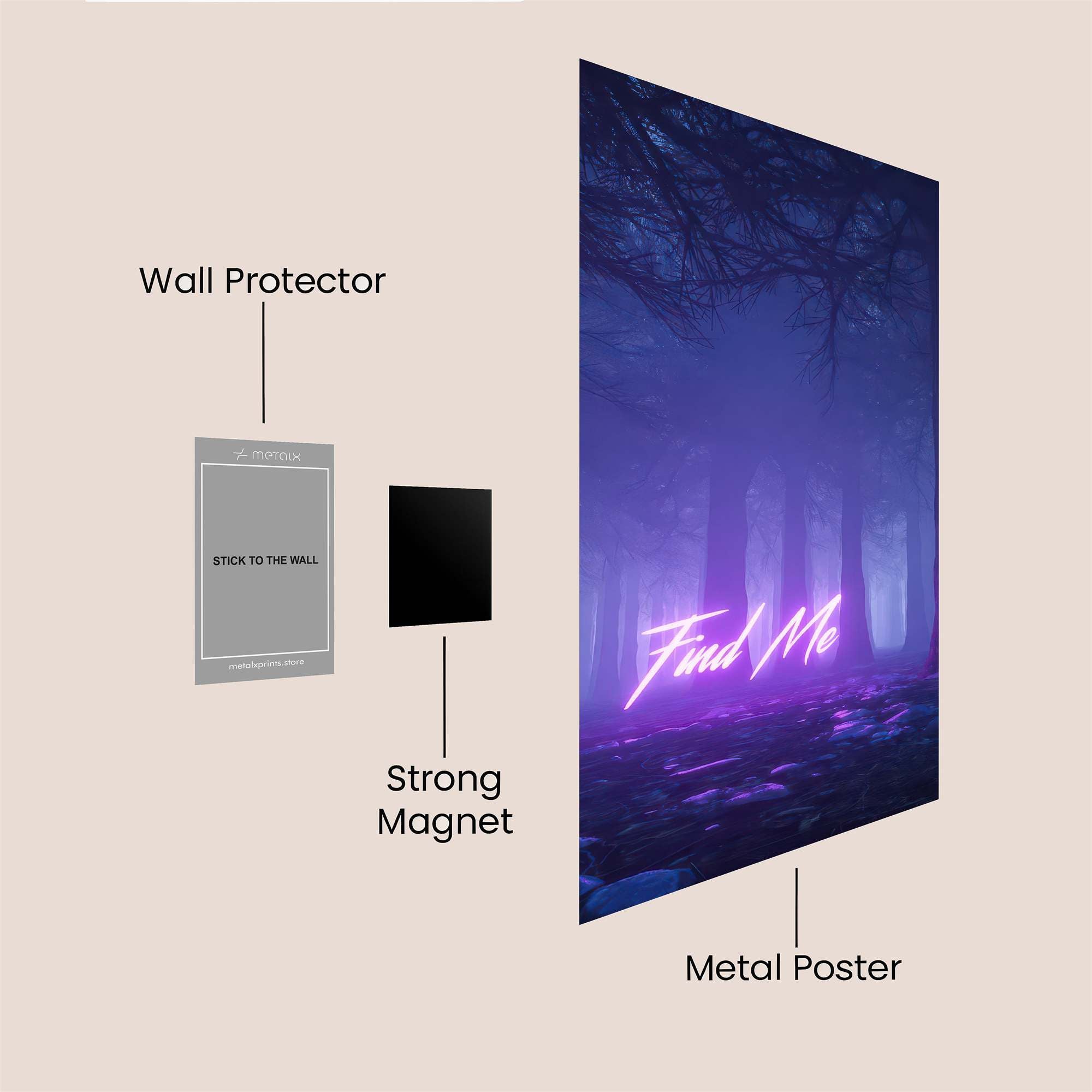 Forest Whispers Safe Wall Magnetic / M