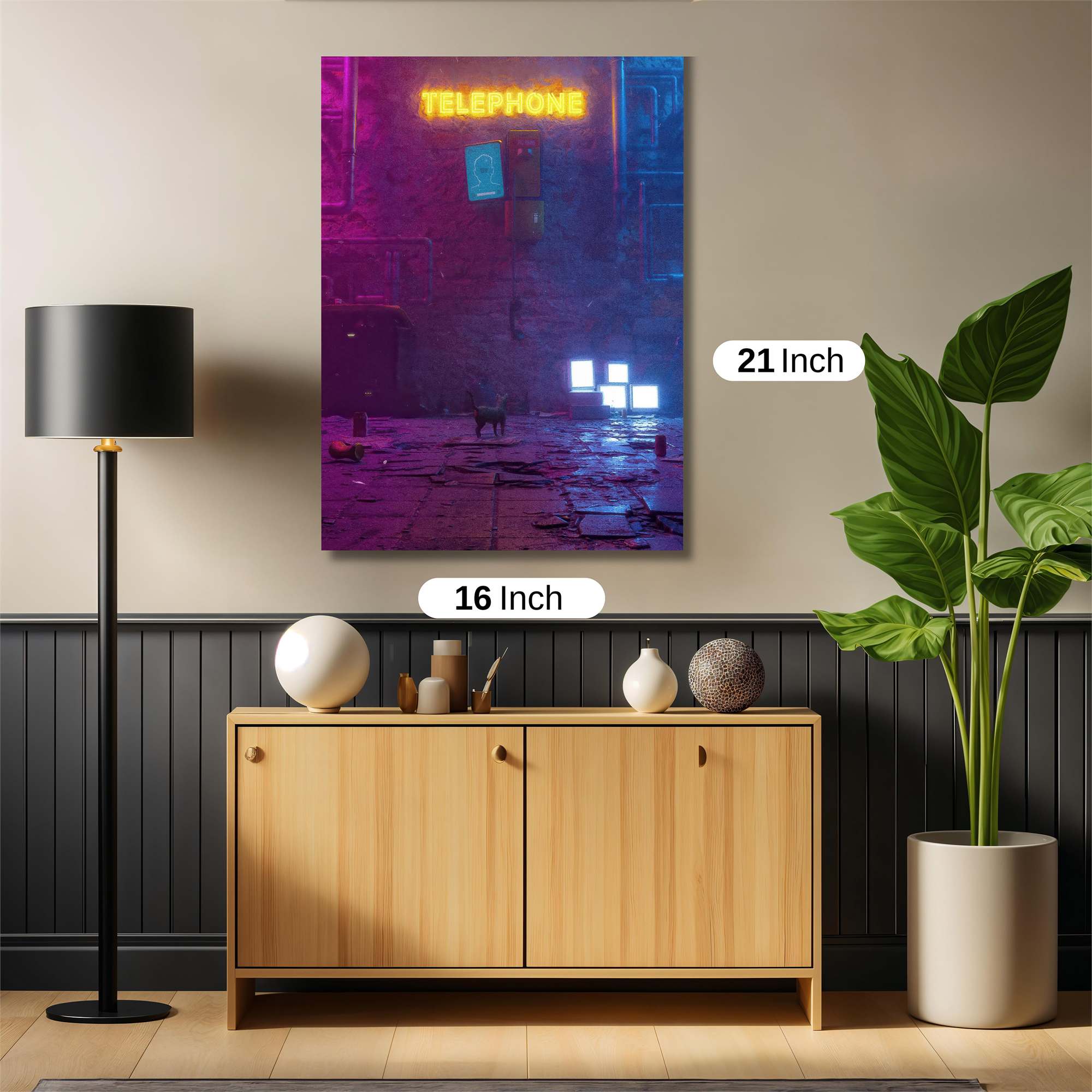 Neon Decay Safe Wall Magnetic / M