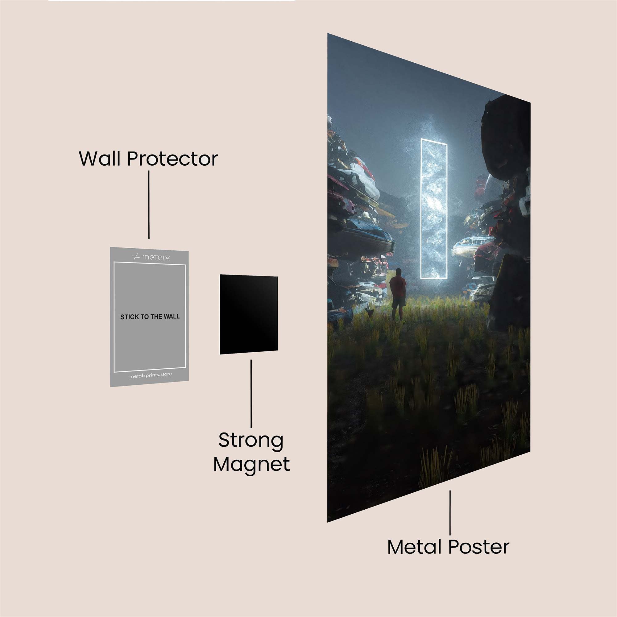 Portal Serenity Safe Wall Magnetic / M