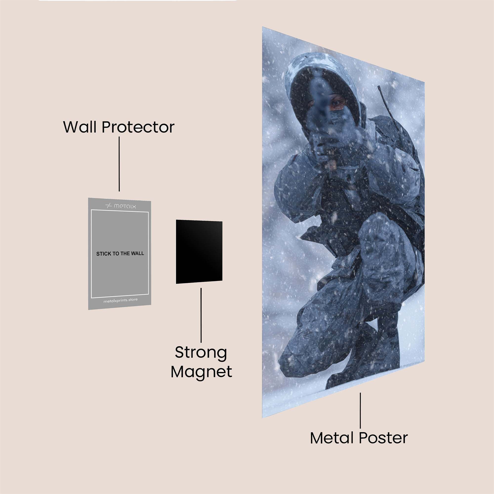Soldier Blizzard Safe Wall Magnetic / M
