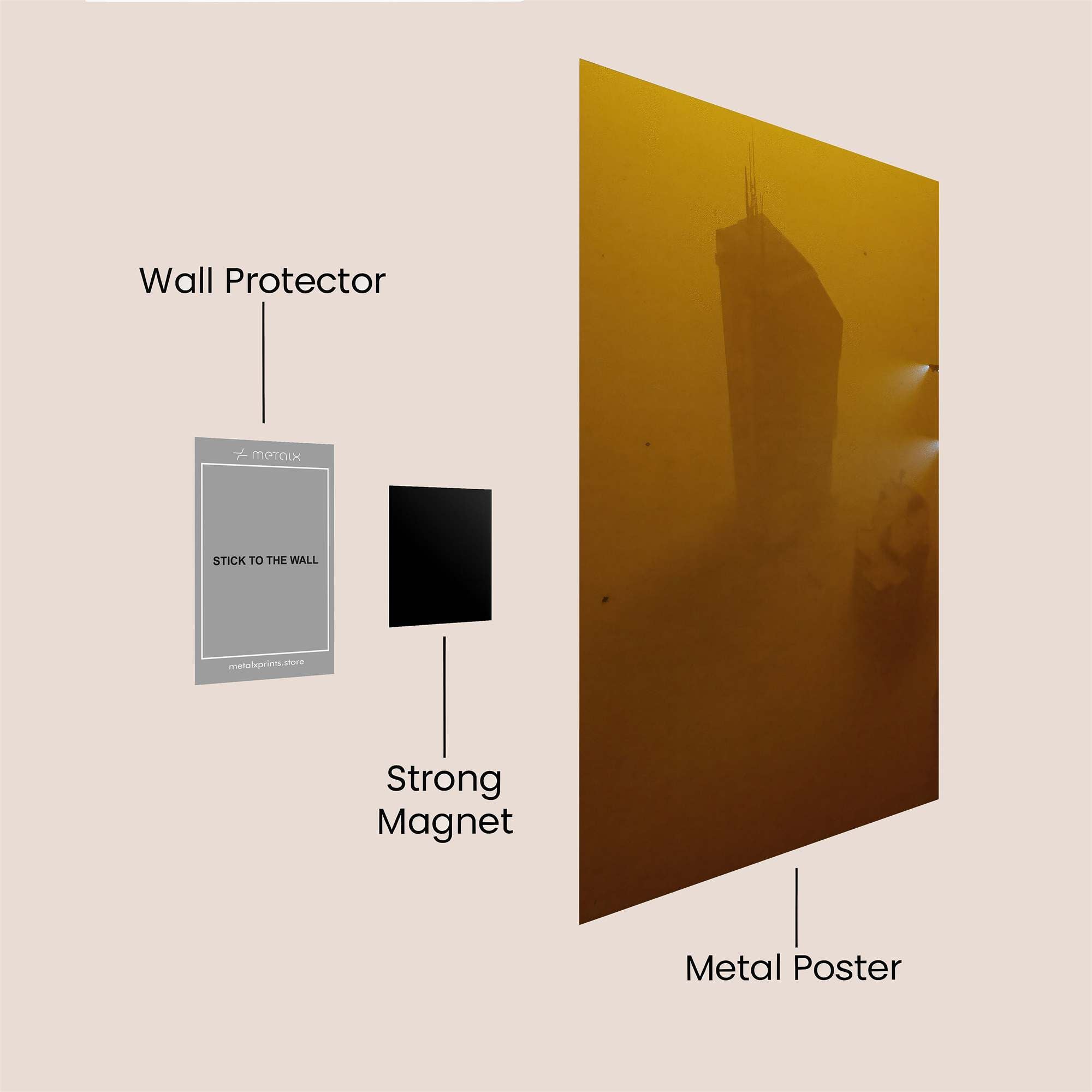 Burj Khalifa Safe Wall Magnetic / M