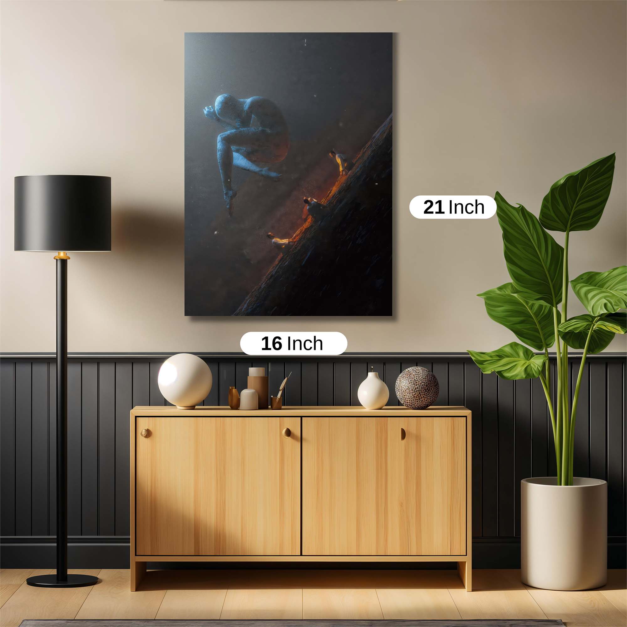 Statue Serene Safe Wall Magnetic / M