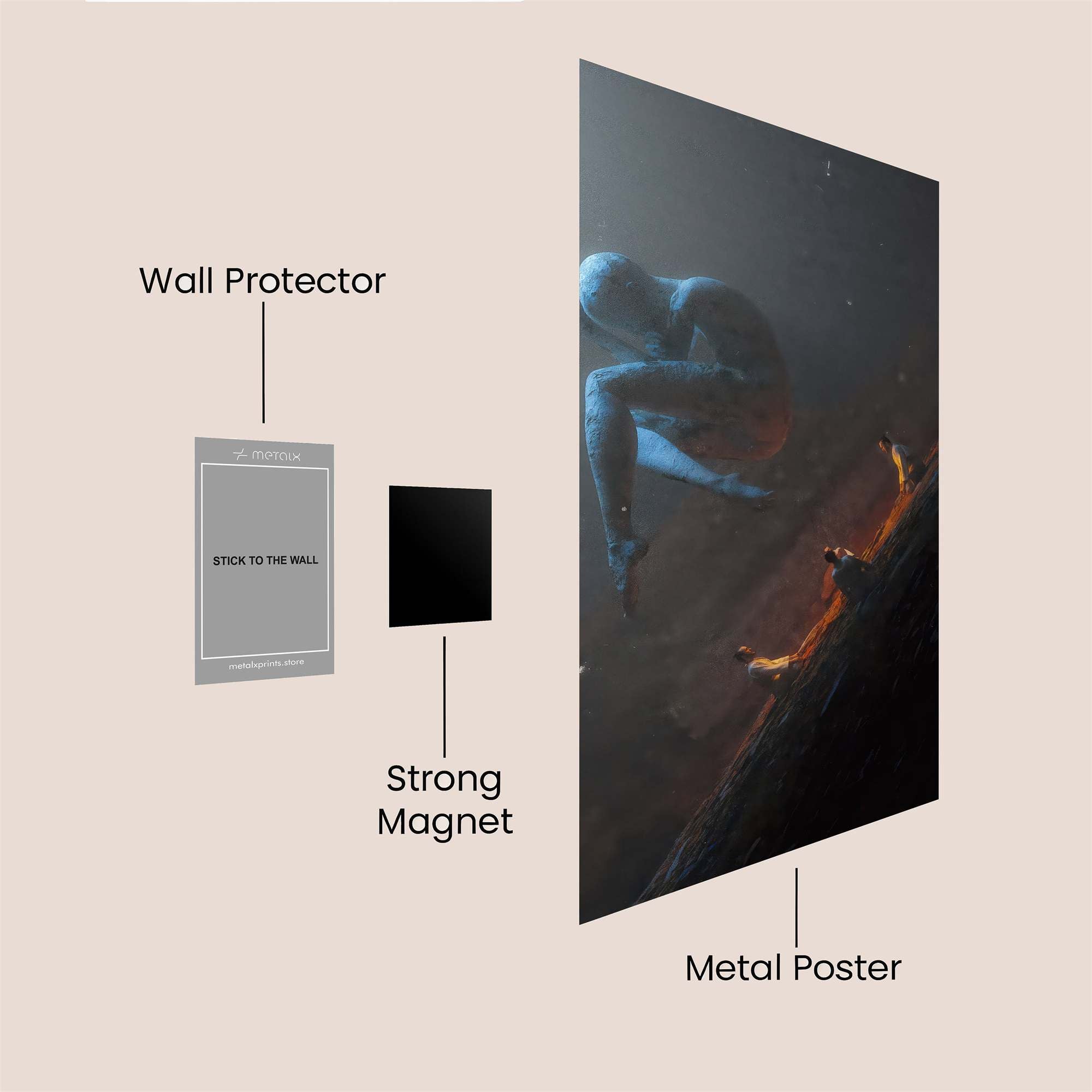 Statue Serene Safe Wall Magnetic / M