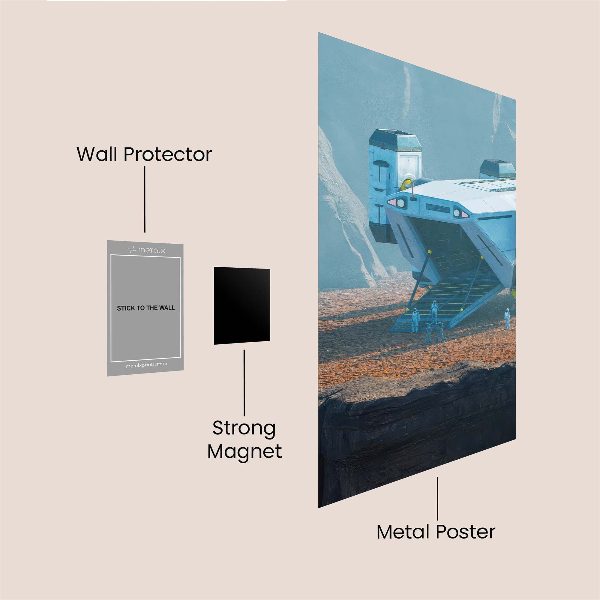 Desert Tranquil Safe Wall Magnetic / M