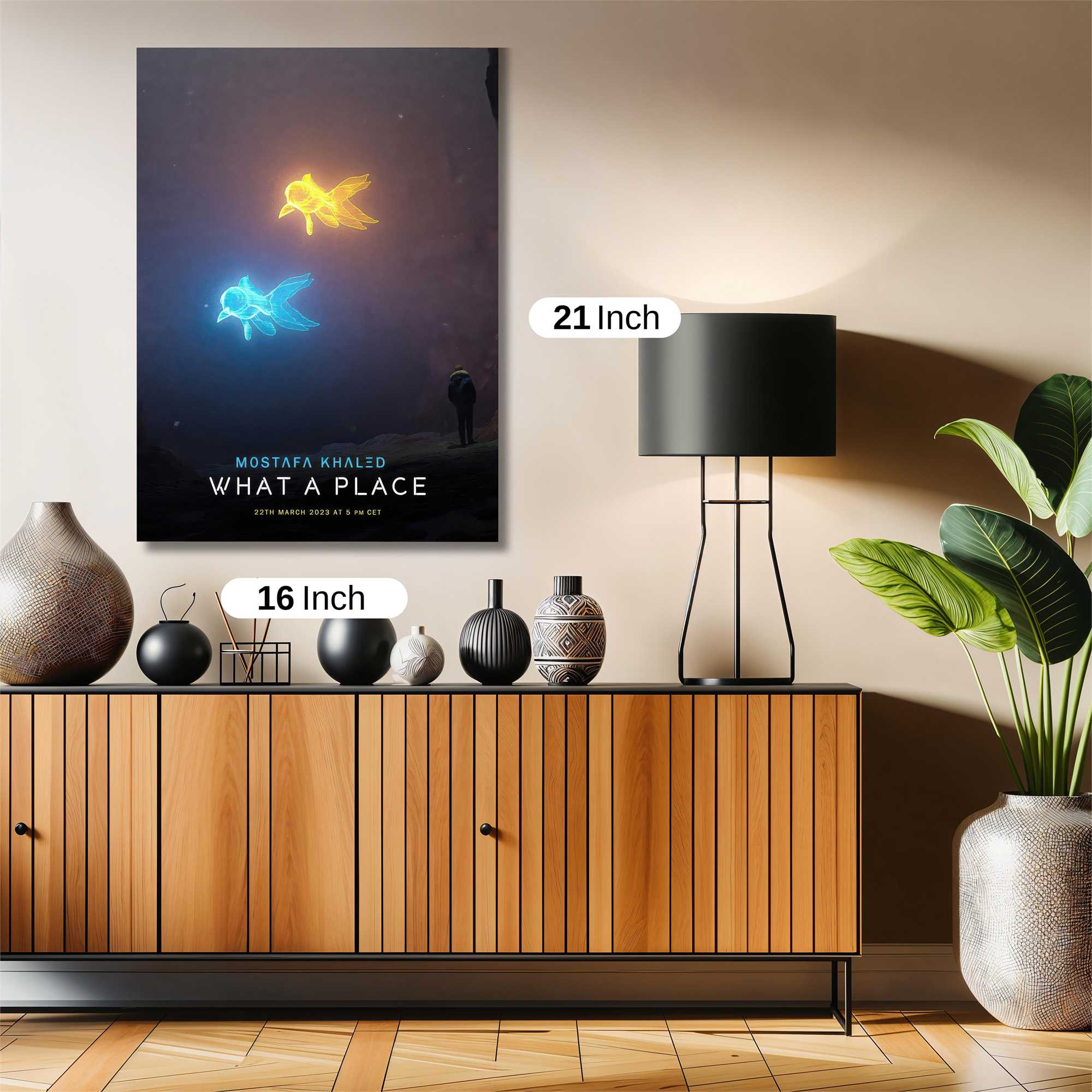 Glowing Serenity Safe Wall Magnetic / M