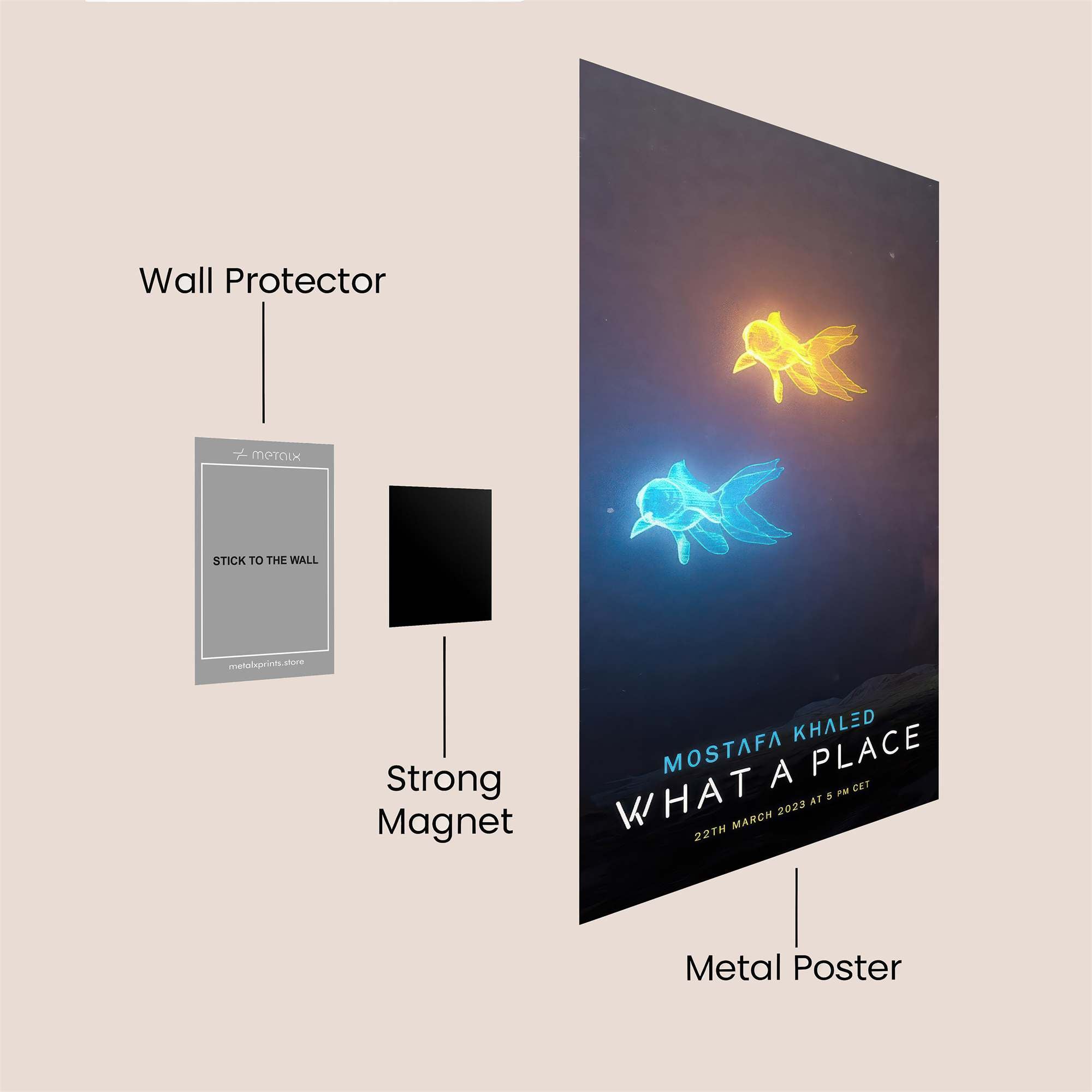 Glowing Serenity Safe Wall Magnetic / M