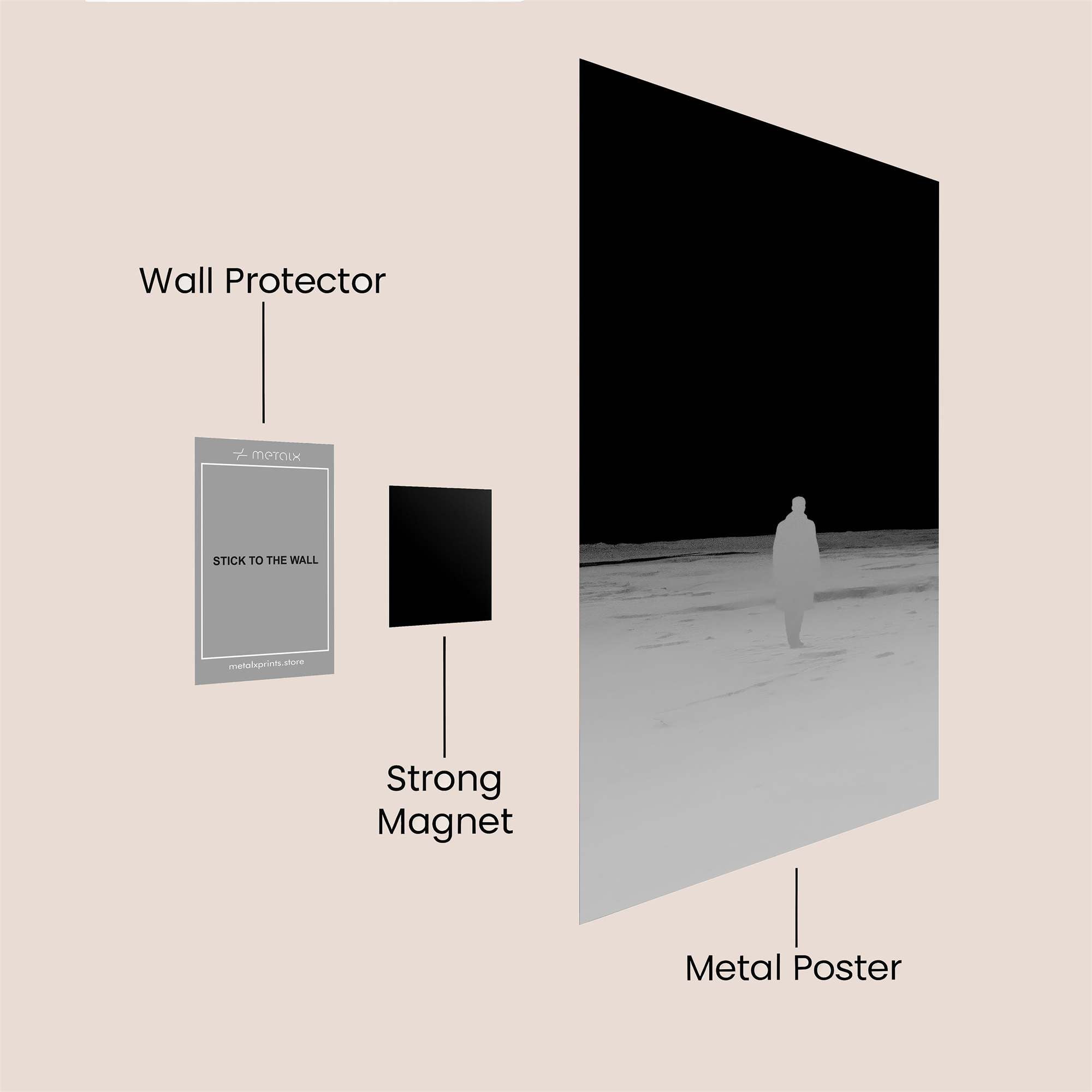 Lone Silence Safe Wall Magnetic / M