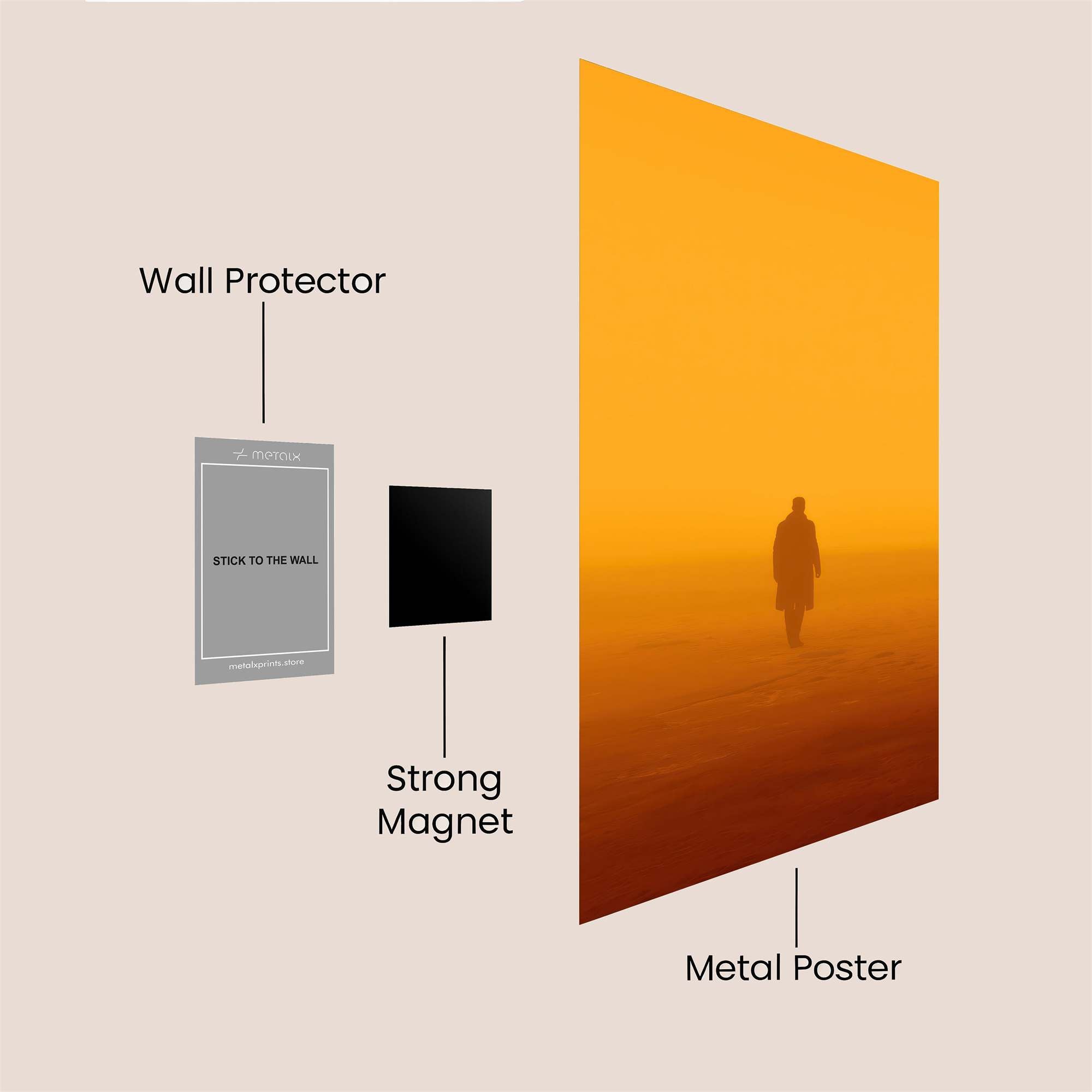Solitary Wander Safe Wall Magnetic / M