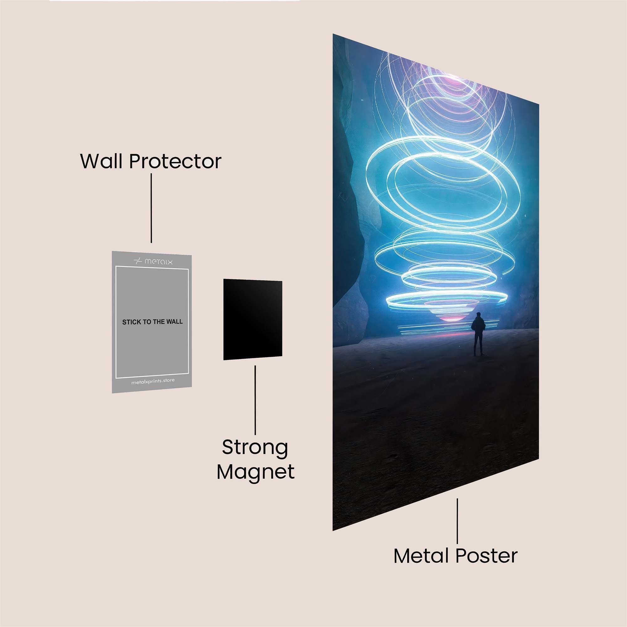 Portal Serenity Safe Wall Magnetic / M