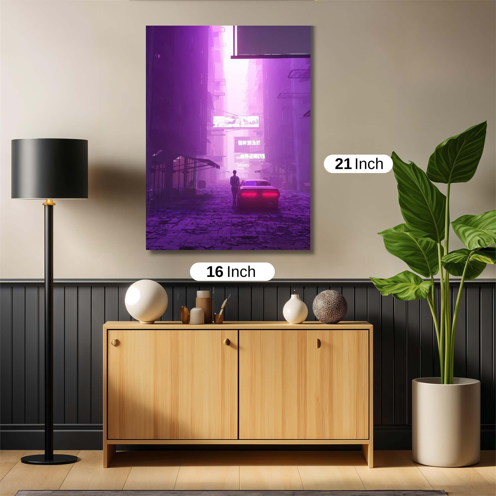 Neon Solitude Safe Wall Magnetic / M