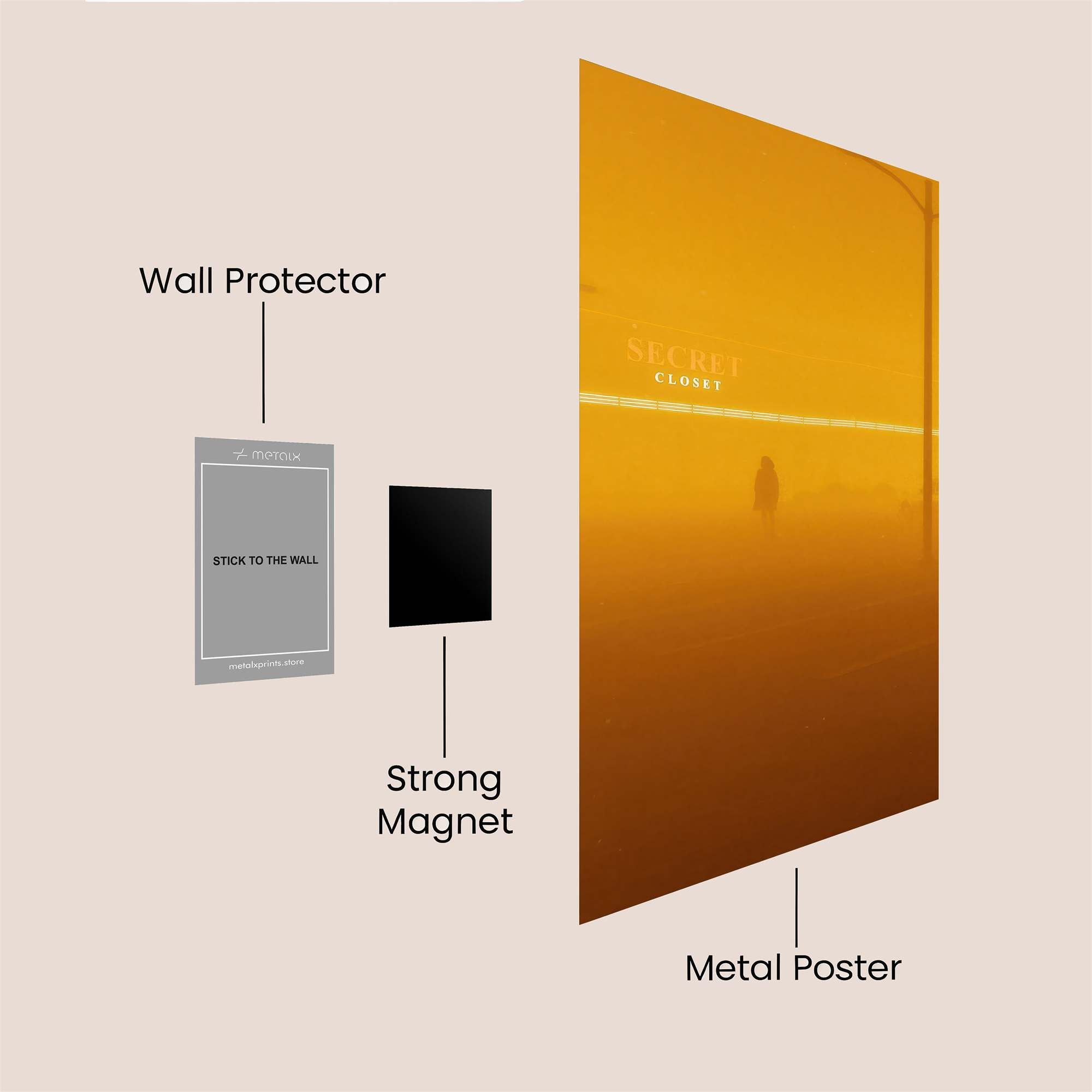 Apocalyptic Solitude Safe Wall Magnetic / M