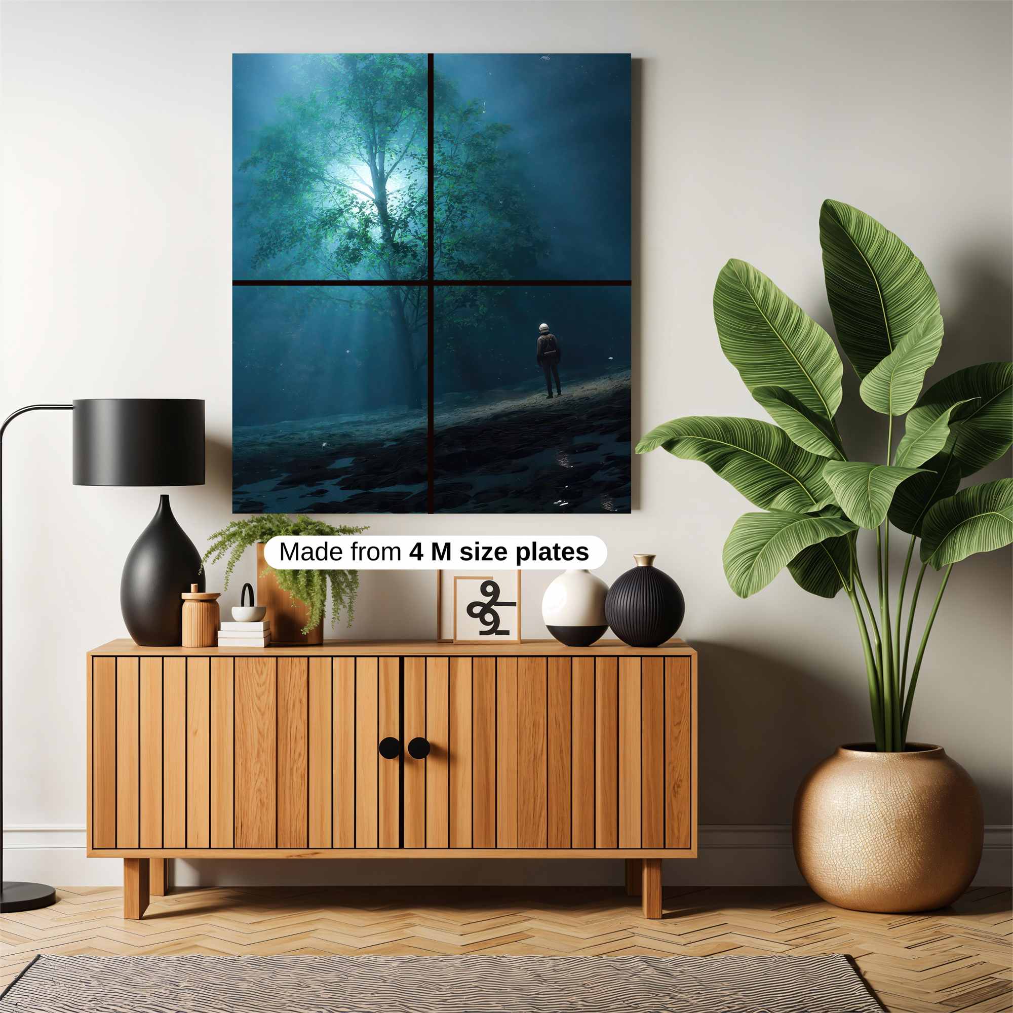Moonlit Solitude Safe Wall Magnetic / M