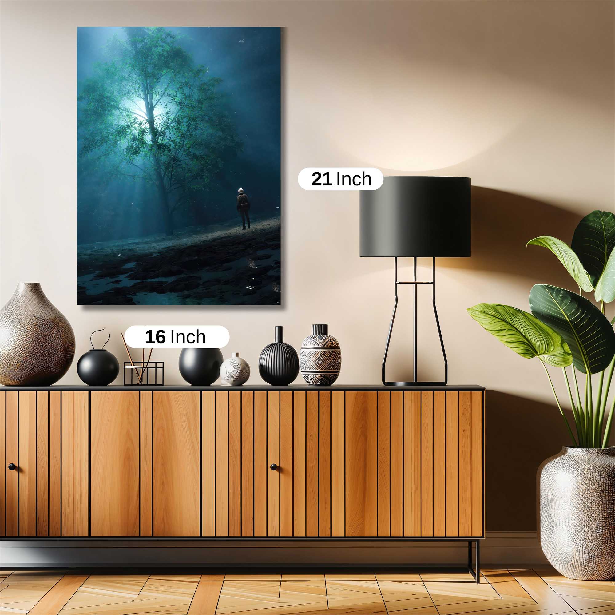 Moonlit Solitude Safe Wall Magnetic / M