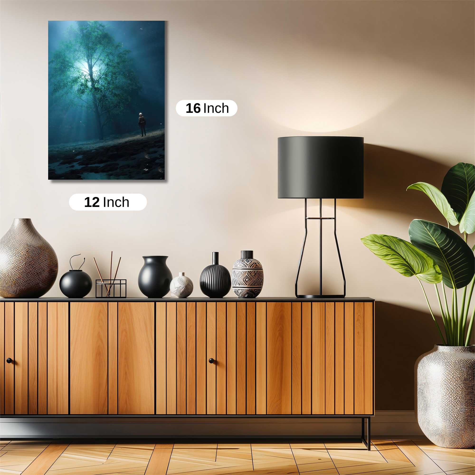 Moonlit Solitude Safe Wall Magnetic / M