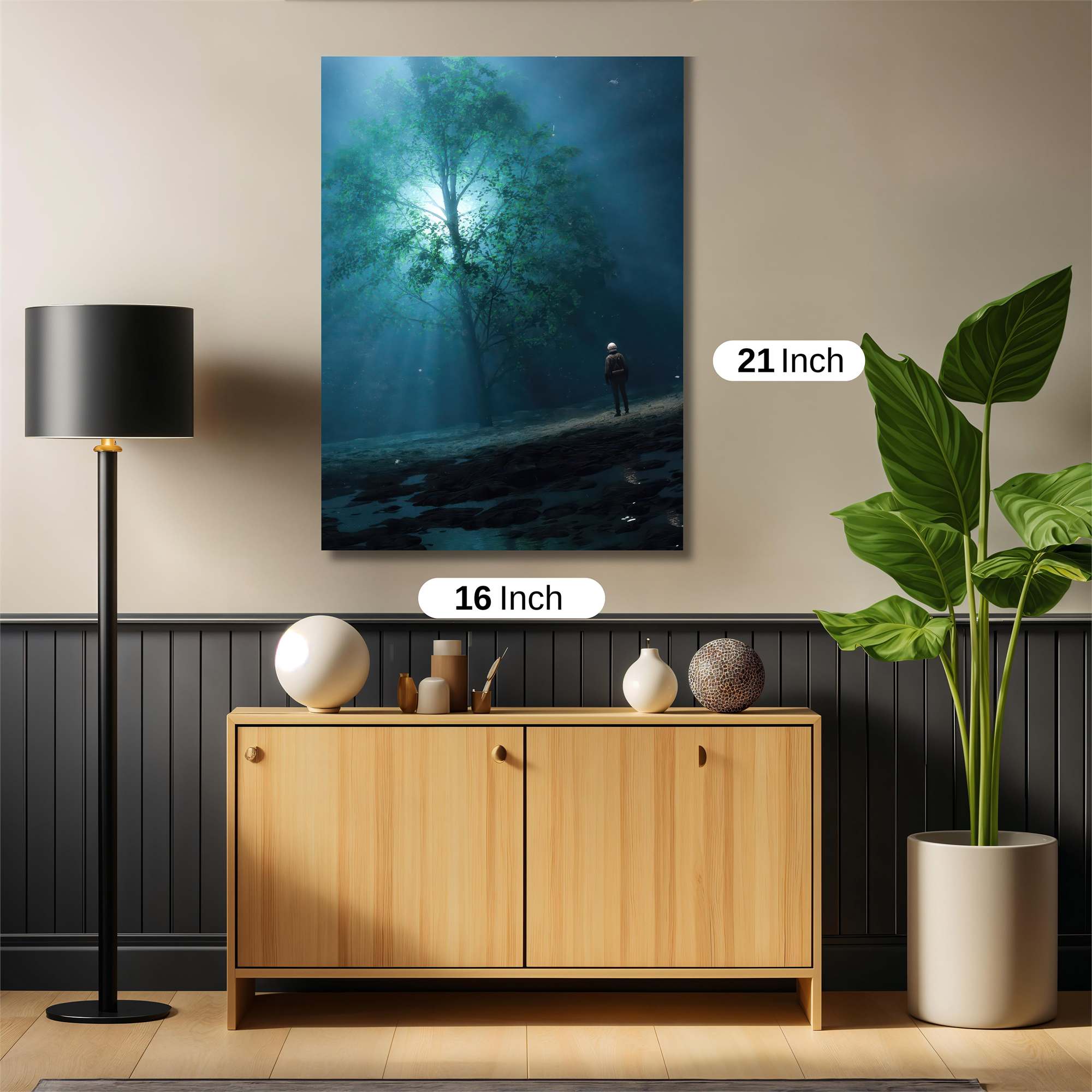 Moonlit Solitude Safe Wall Magnetic / M