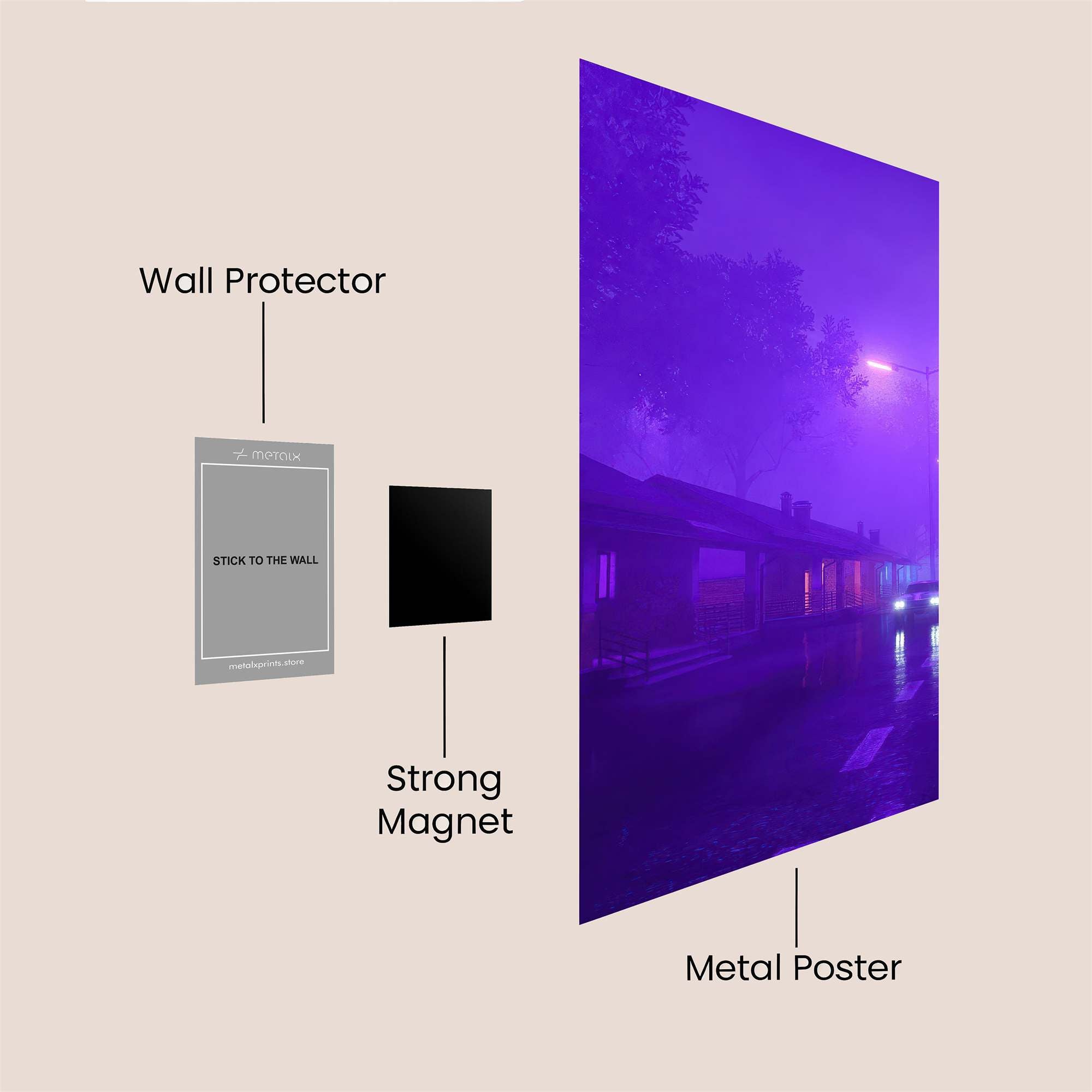 Foggy Dream Safe Wall Magnetic / M