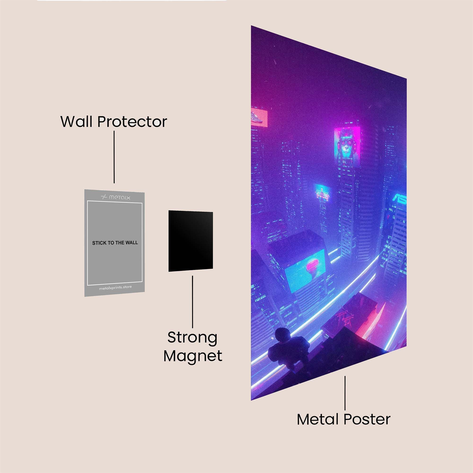 Neon Odyssey Safe Wall Magnetic / M