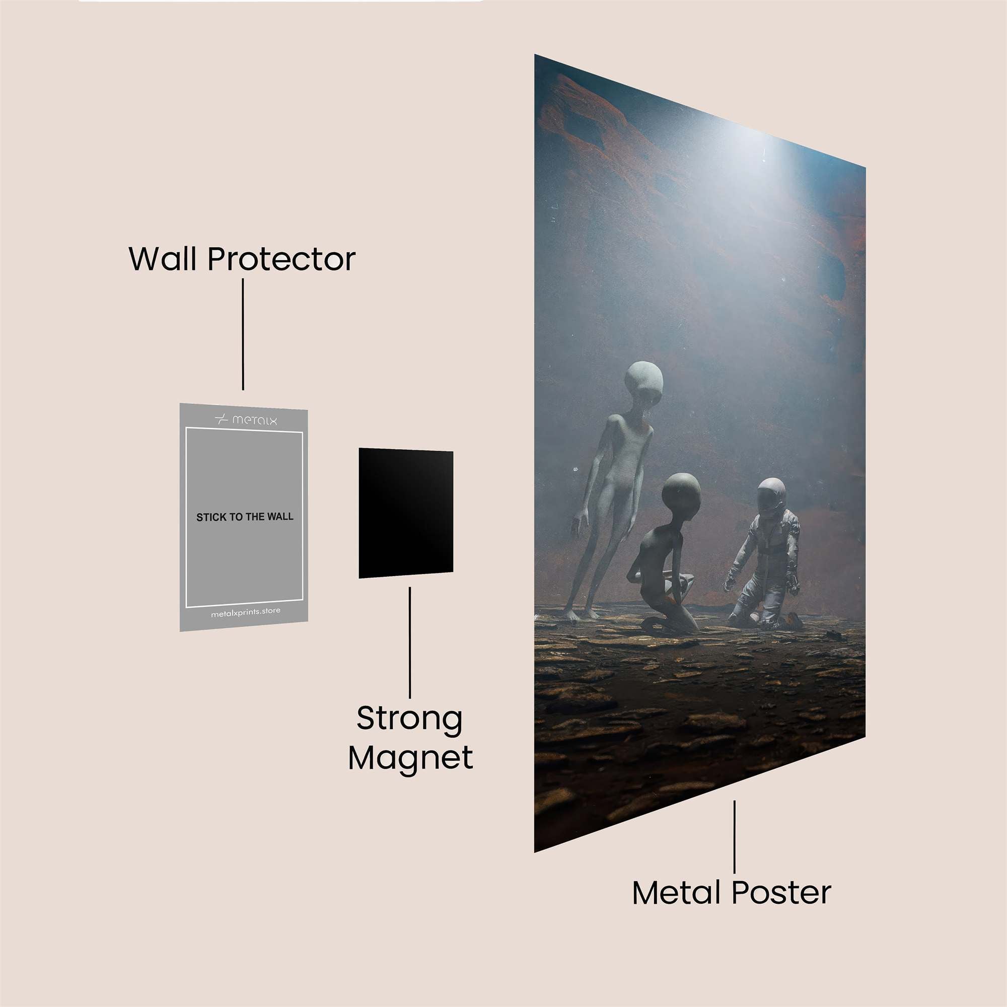 Alien Encounter Safe Wall Magnetic / M