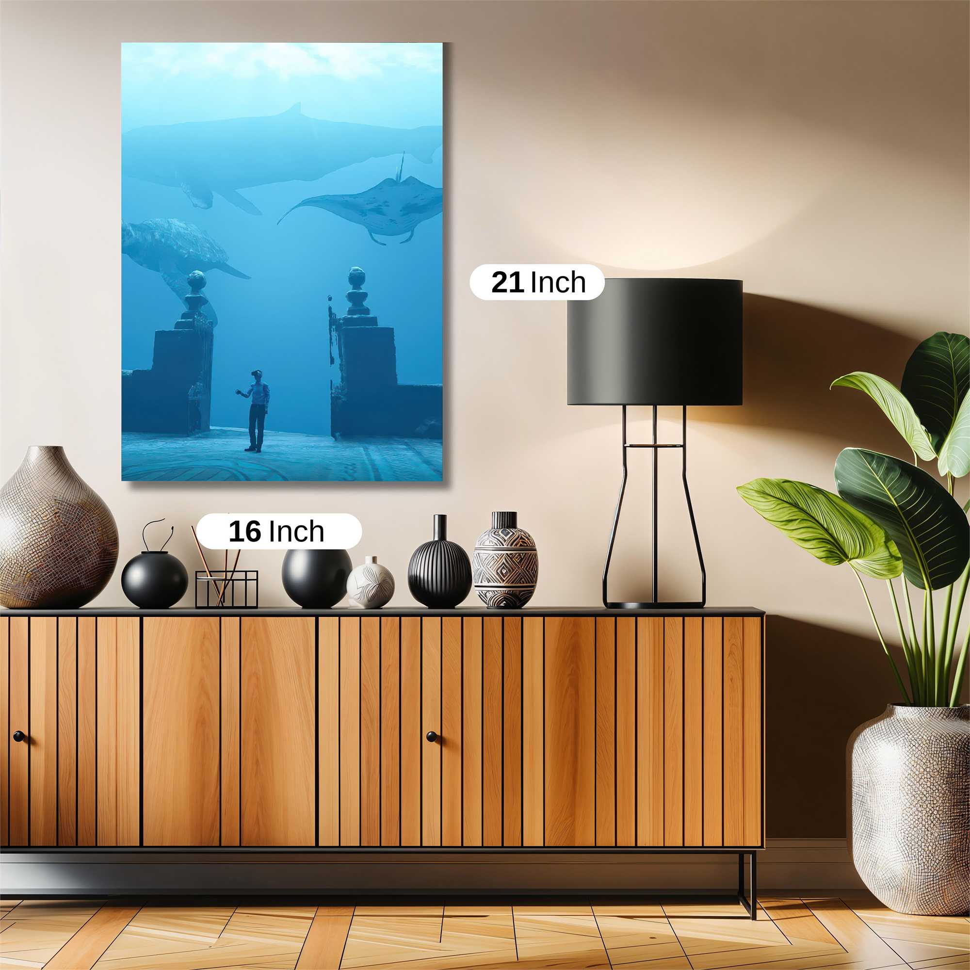Whale Serenity Safe Wall Magnetic / M