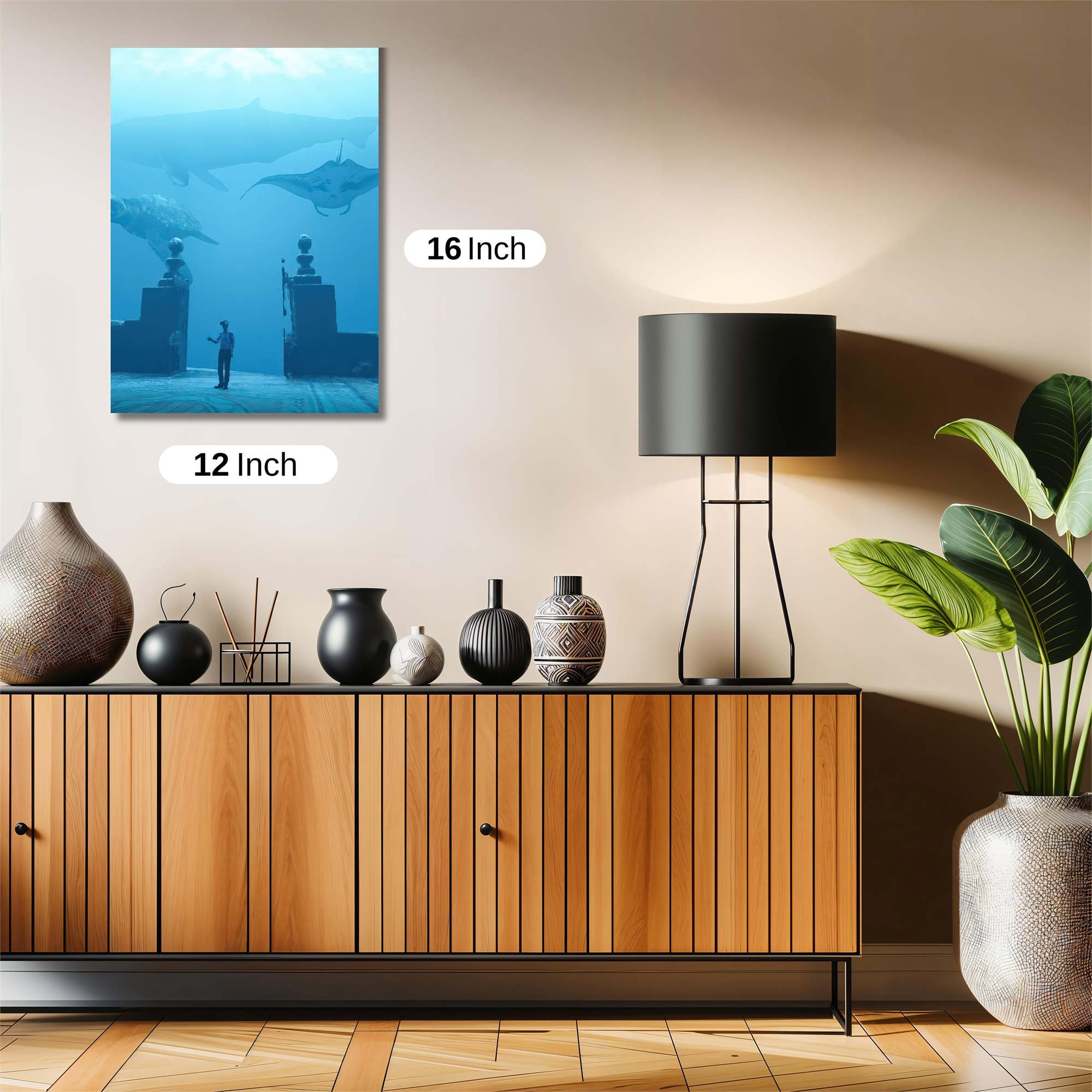 Whale Serenity Safe Wall Magnetic / M