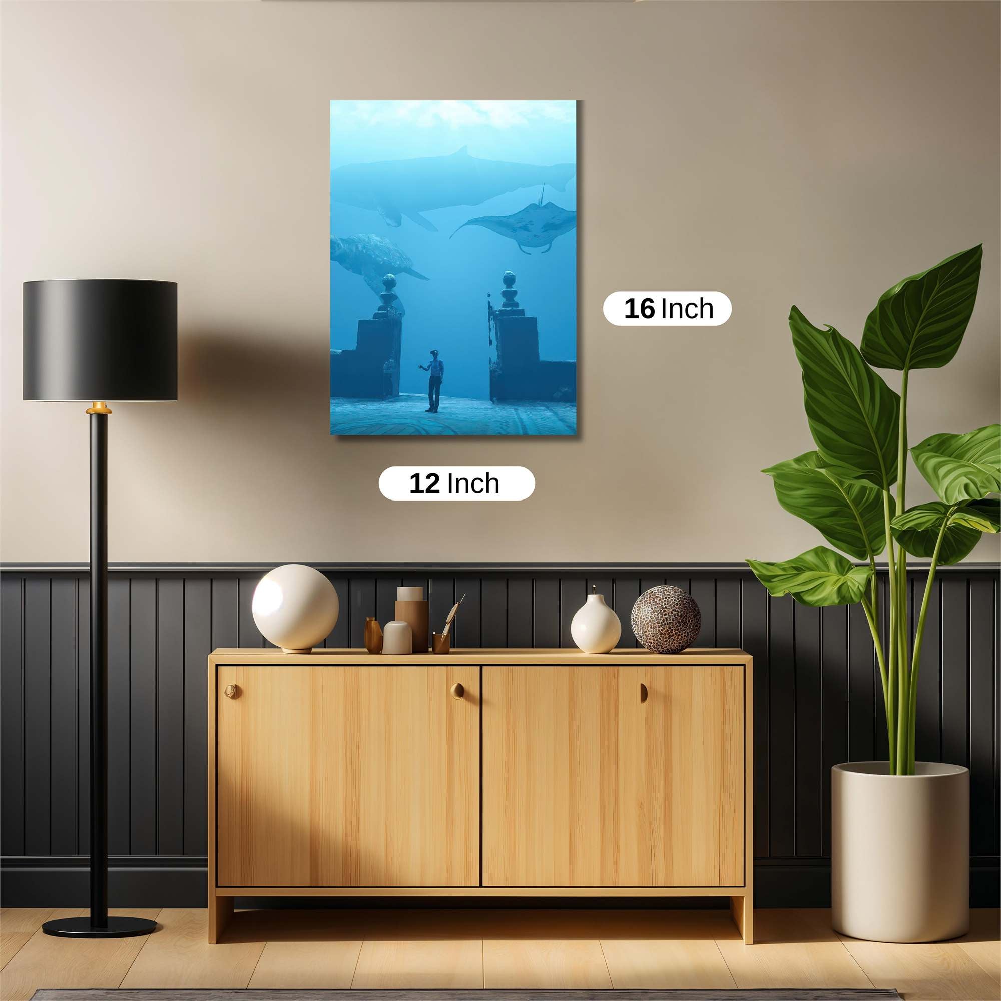 Whale Serenity Safe Wall Magnetic / M