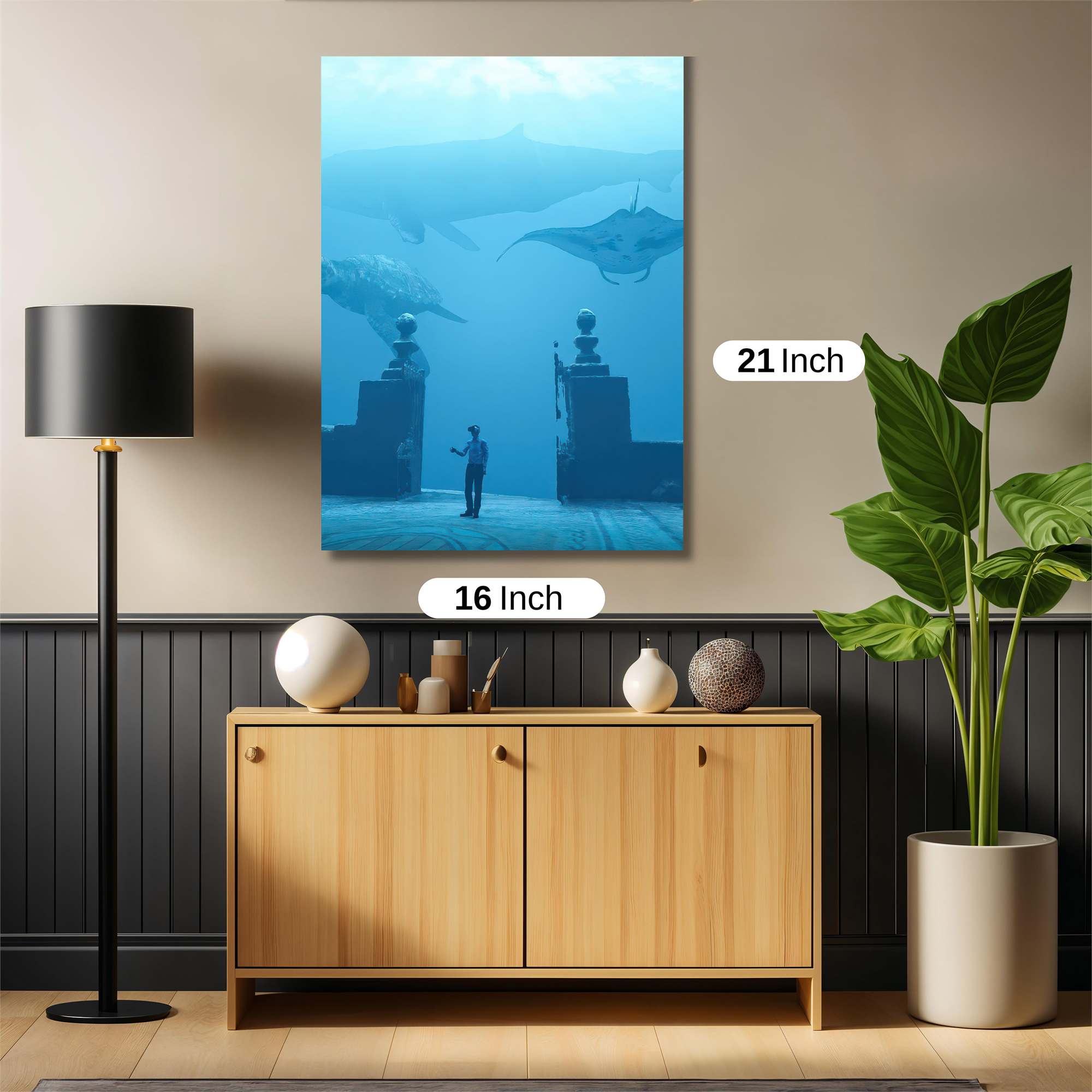 Whale Serenity Safe Wall Magnetic / M