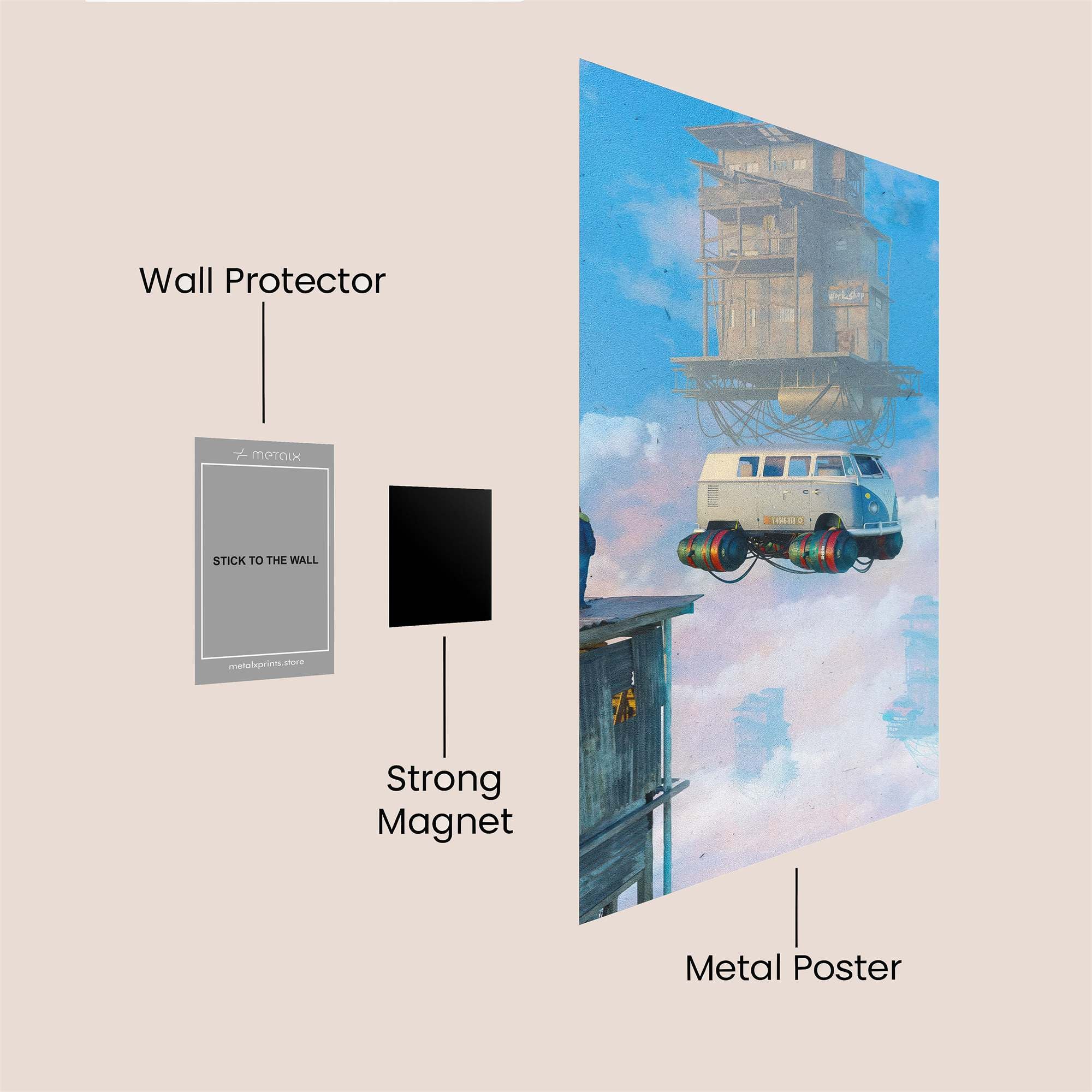 Skyward Dream Safe Wall Magnetic / M