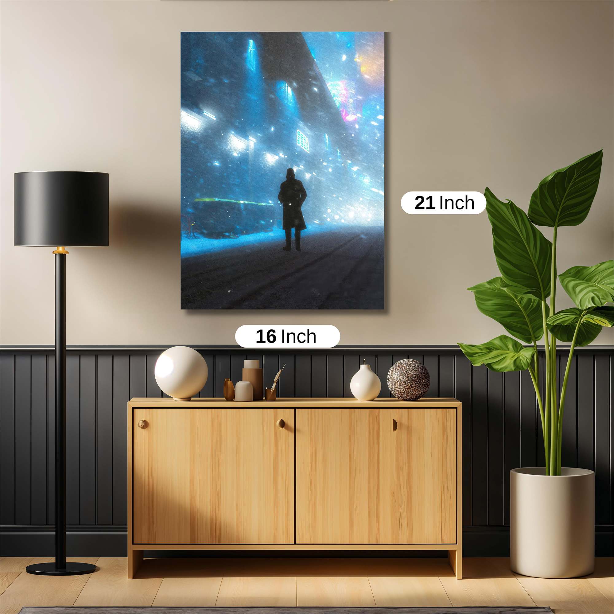 Neon Solitude Safe Wall Magnetic / M