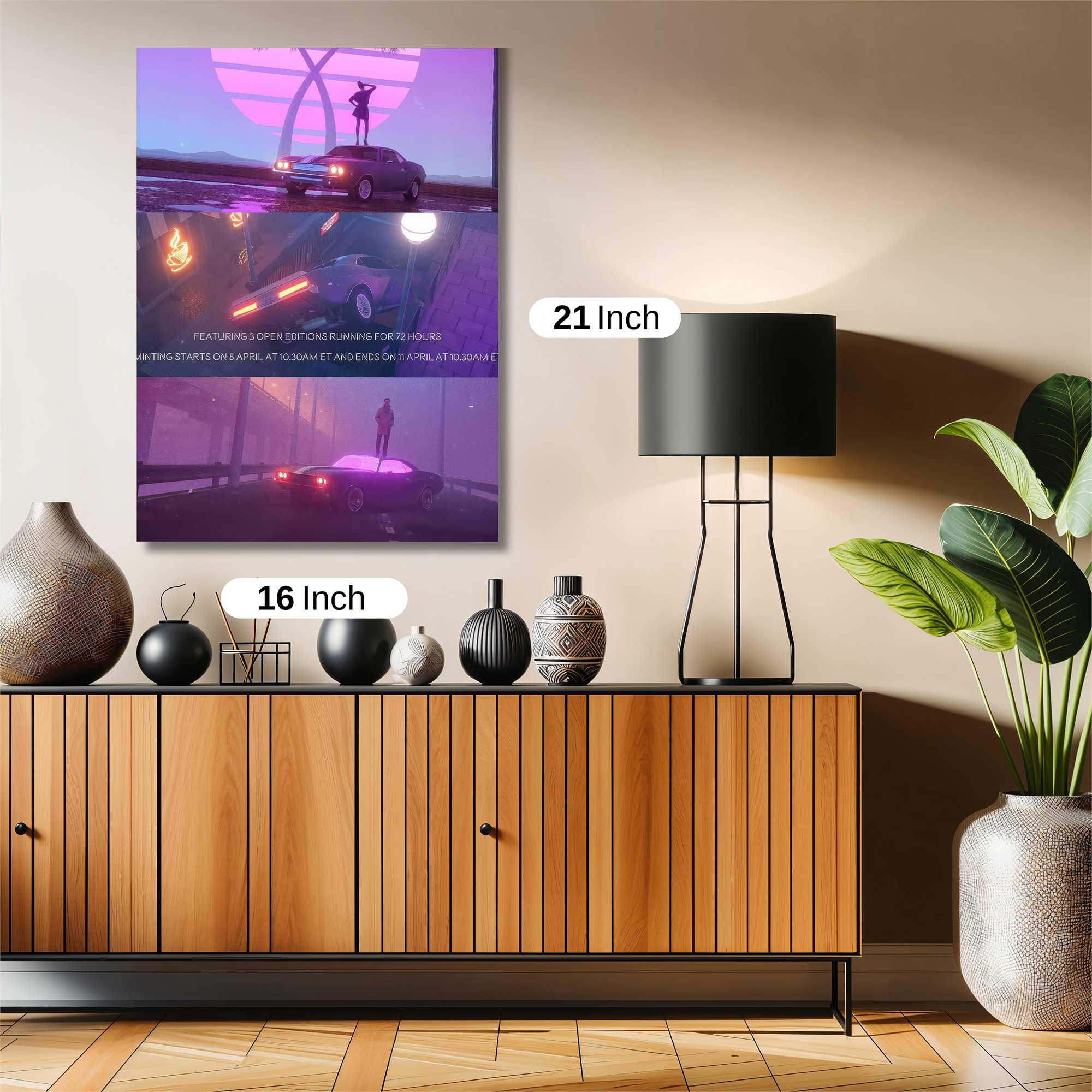 Neon Escape Safe Wall Magnetic / M