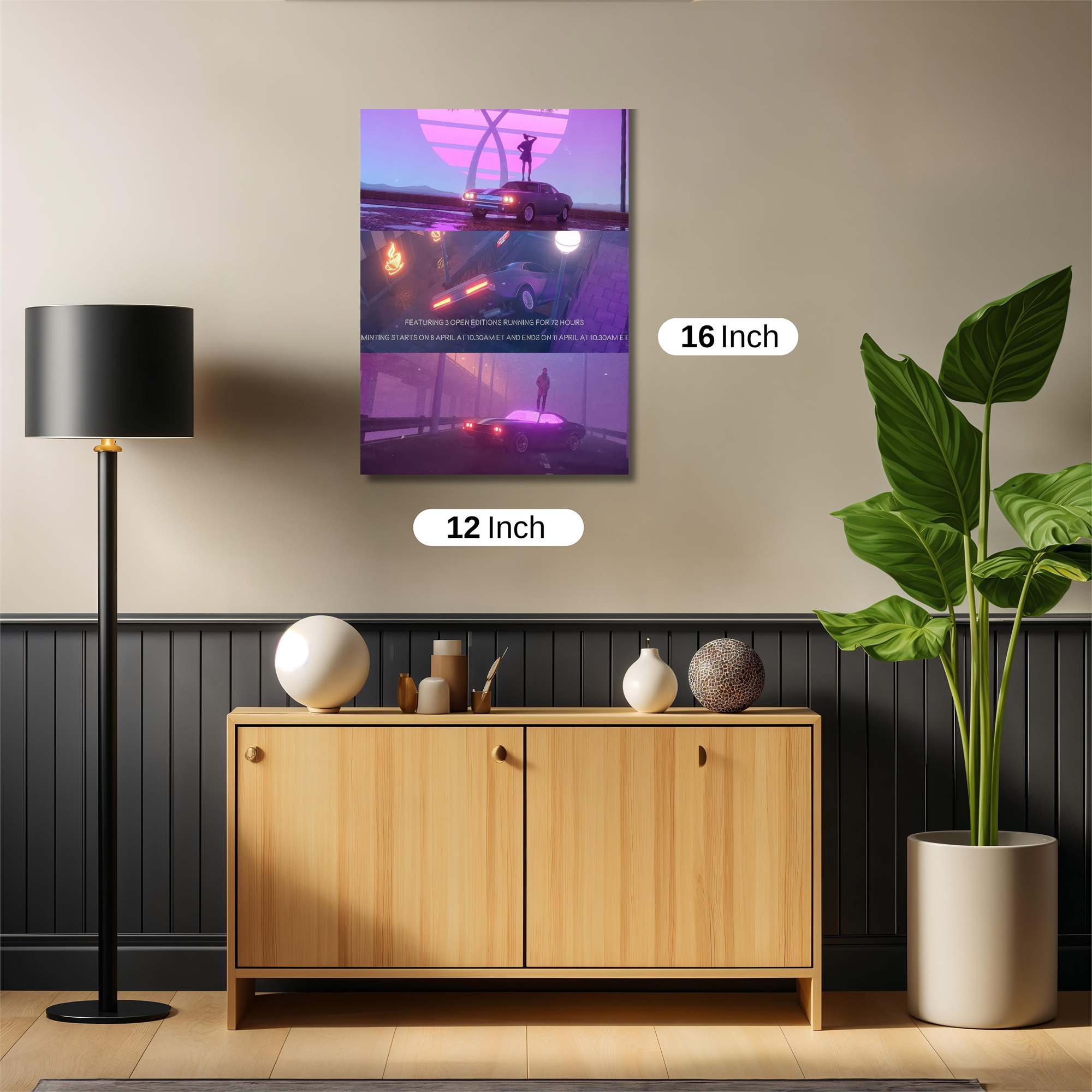 Neon Escape Safe Wall Magnetic / M