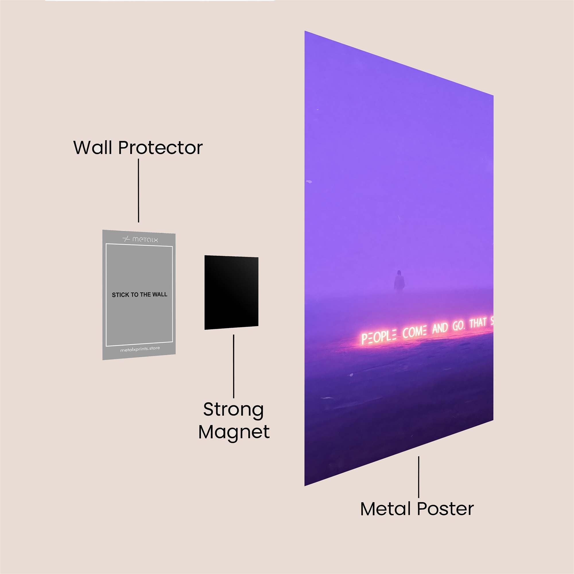 Solitude Echoes Safe Wall Magnetic / M