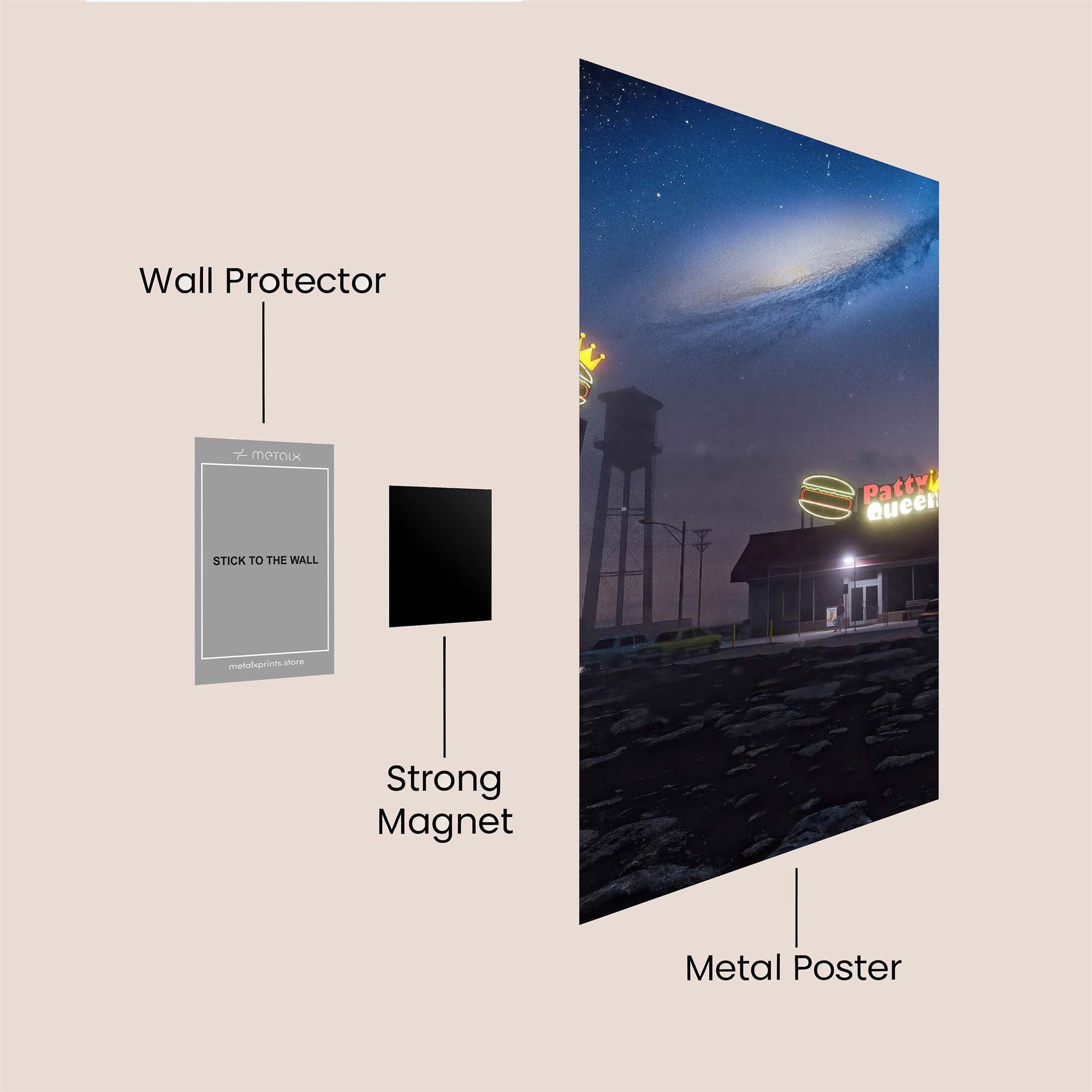 Galactic Diner Safe Wall Magnetic / M