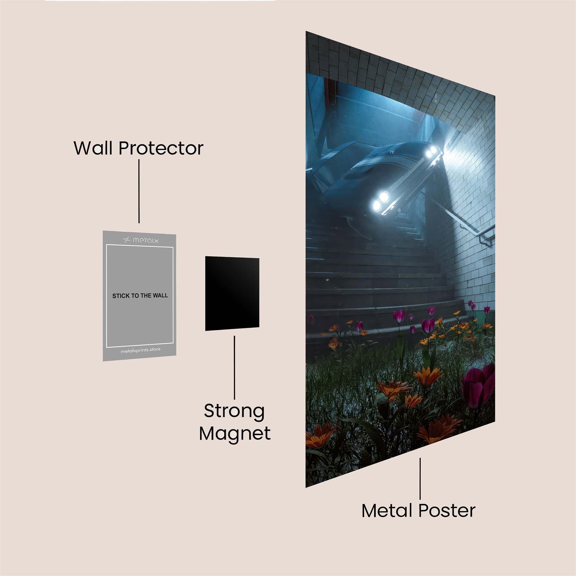 Stairway Serenity Safe Wall Magnetic / M