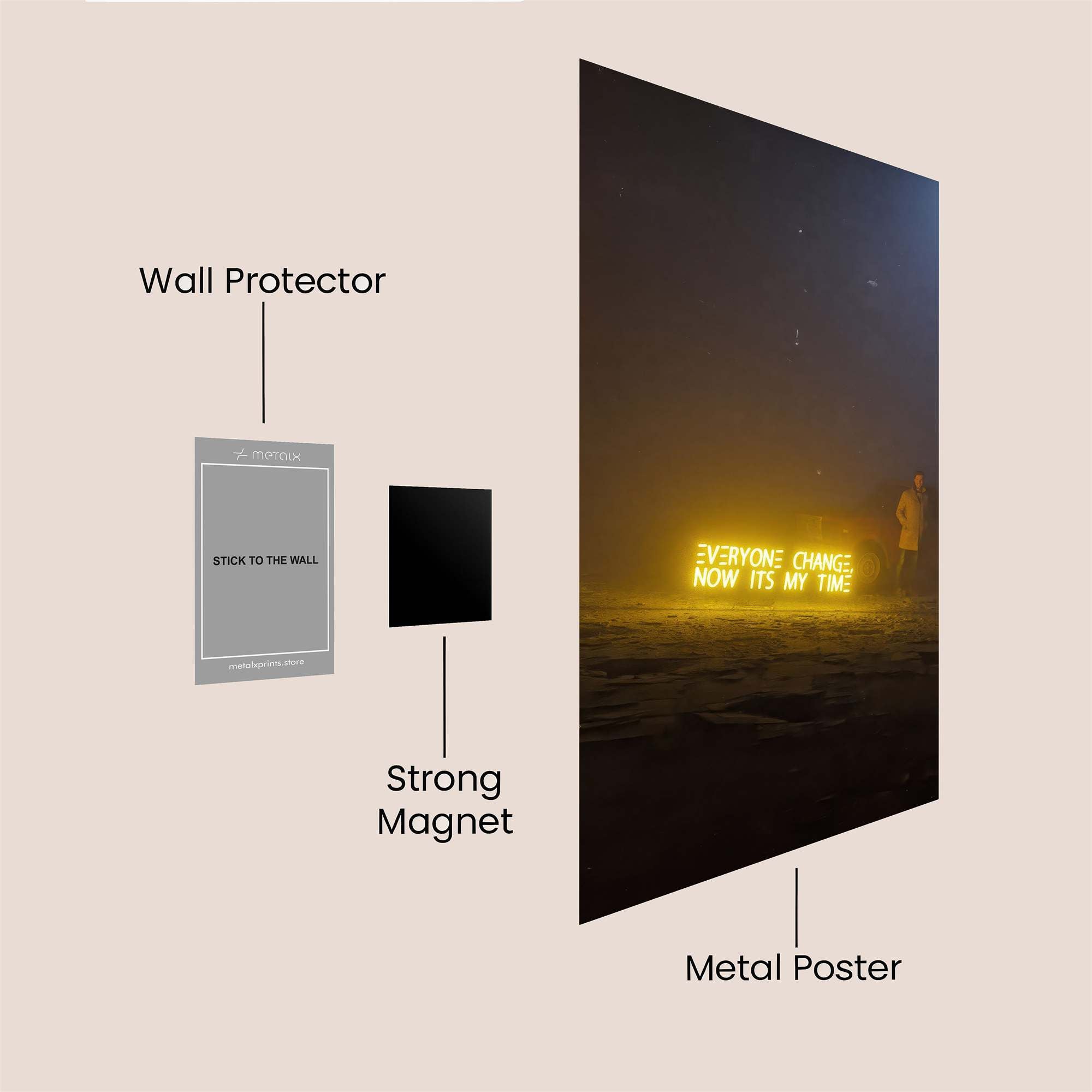Neon Proclamation Safe Wall Magnetic / M