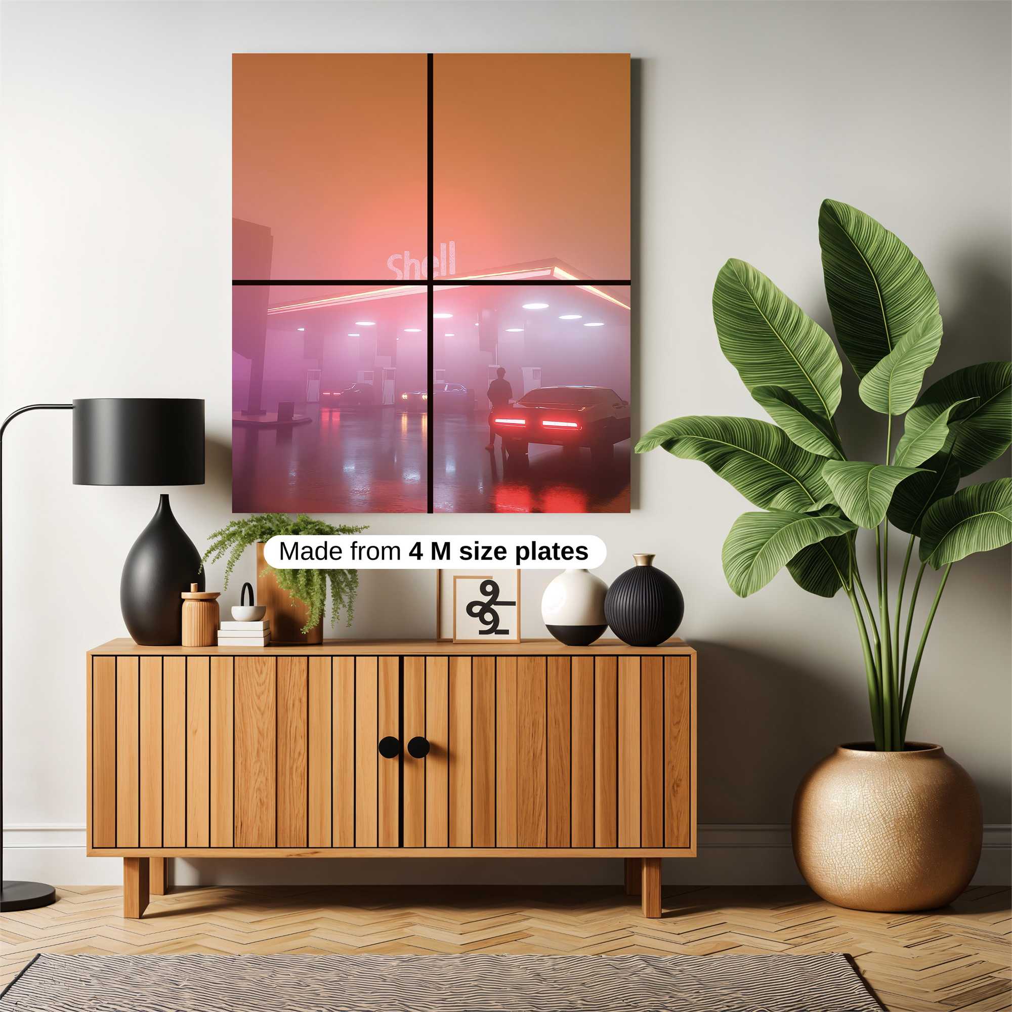 Neon Haze Safe Wall Magnetic / M