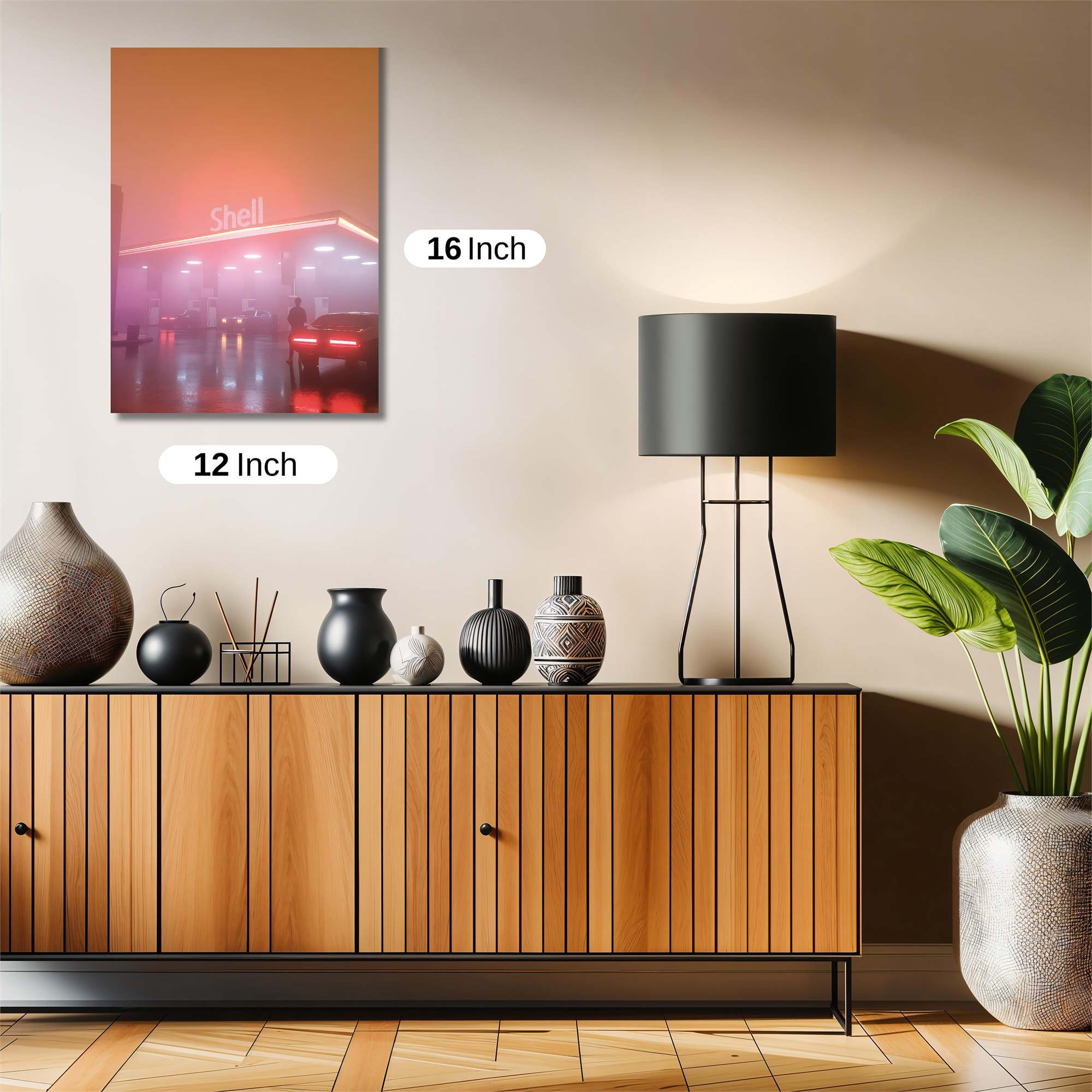 Neon Haze Safe Wall Magnetic / M