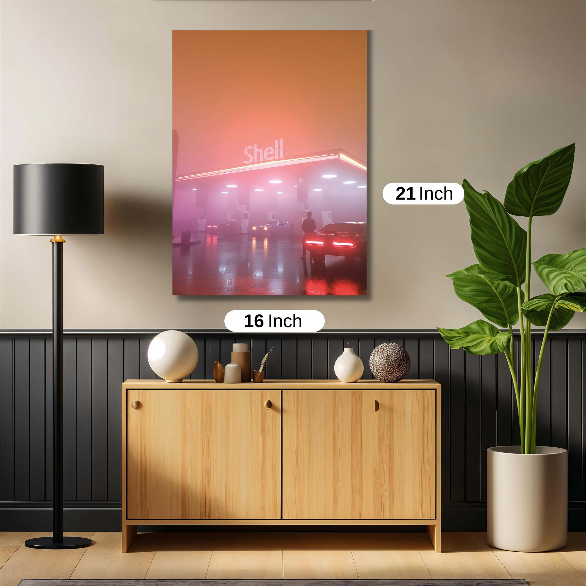 Neon Haze Safe Wall Magnetic / M
