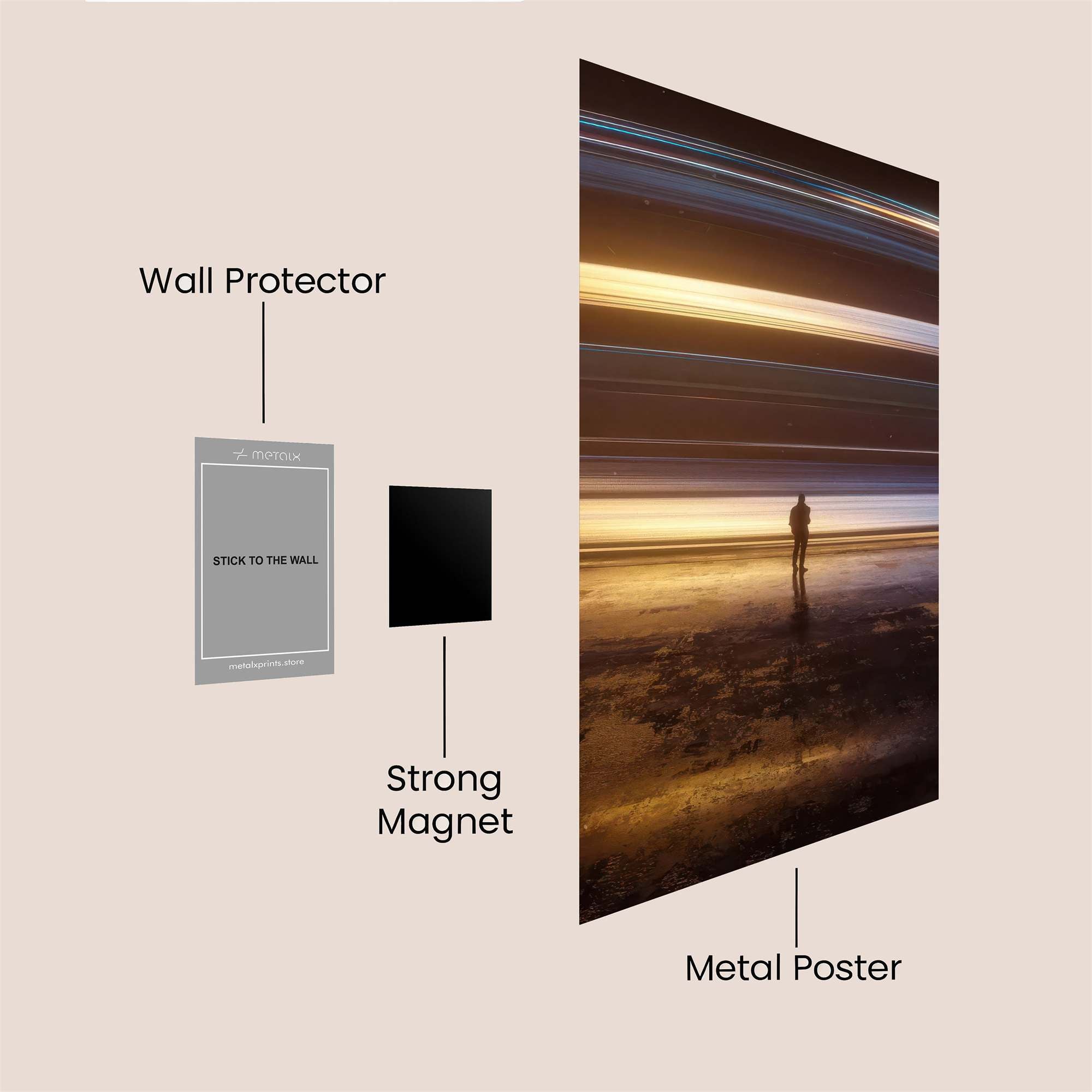 Solitude Gleam Safe Wall Magnetic / M