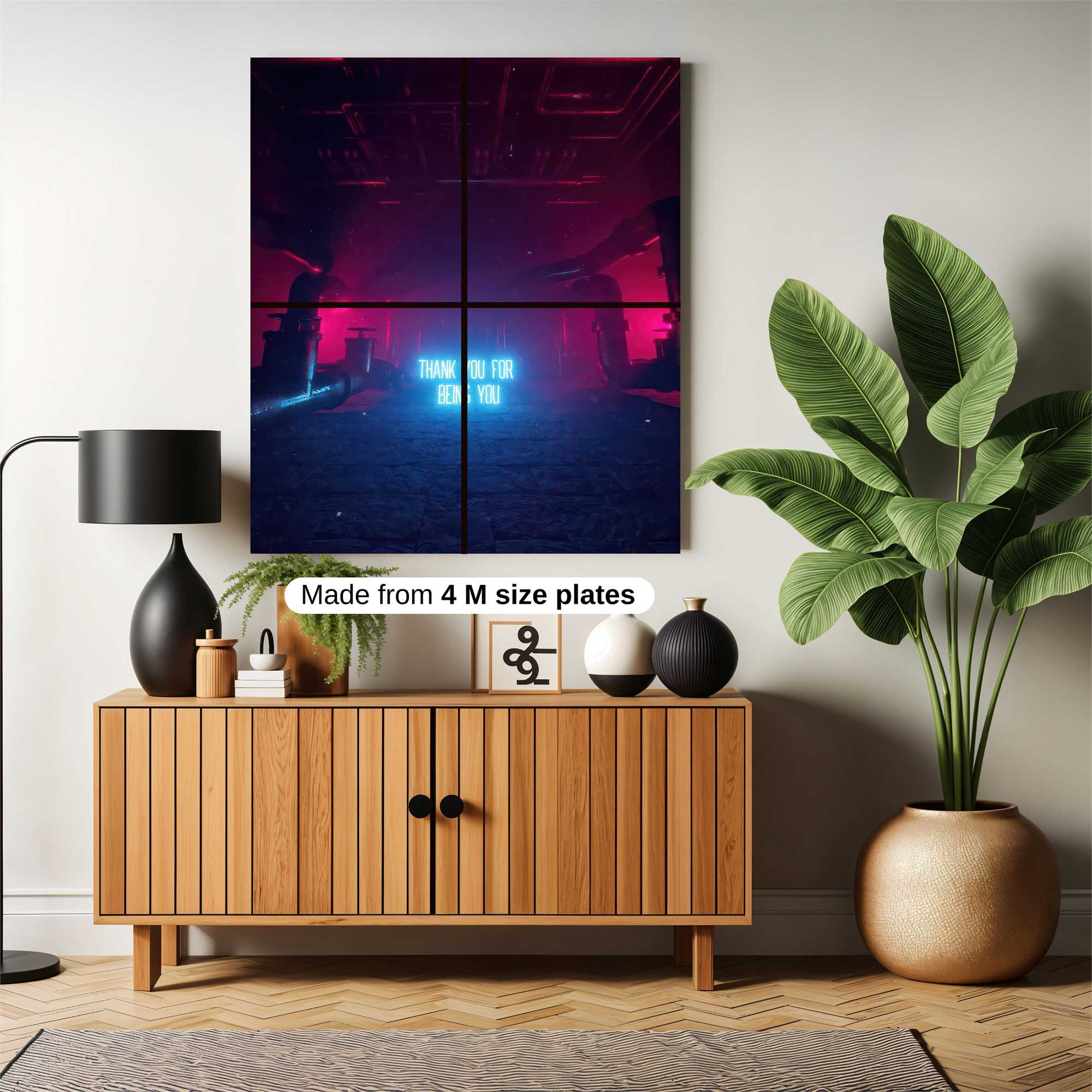 Neon Gratitude Safe Wall Magnetic / M