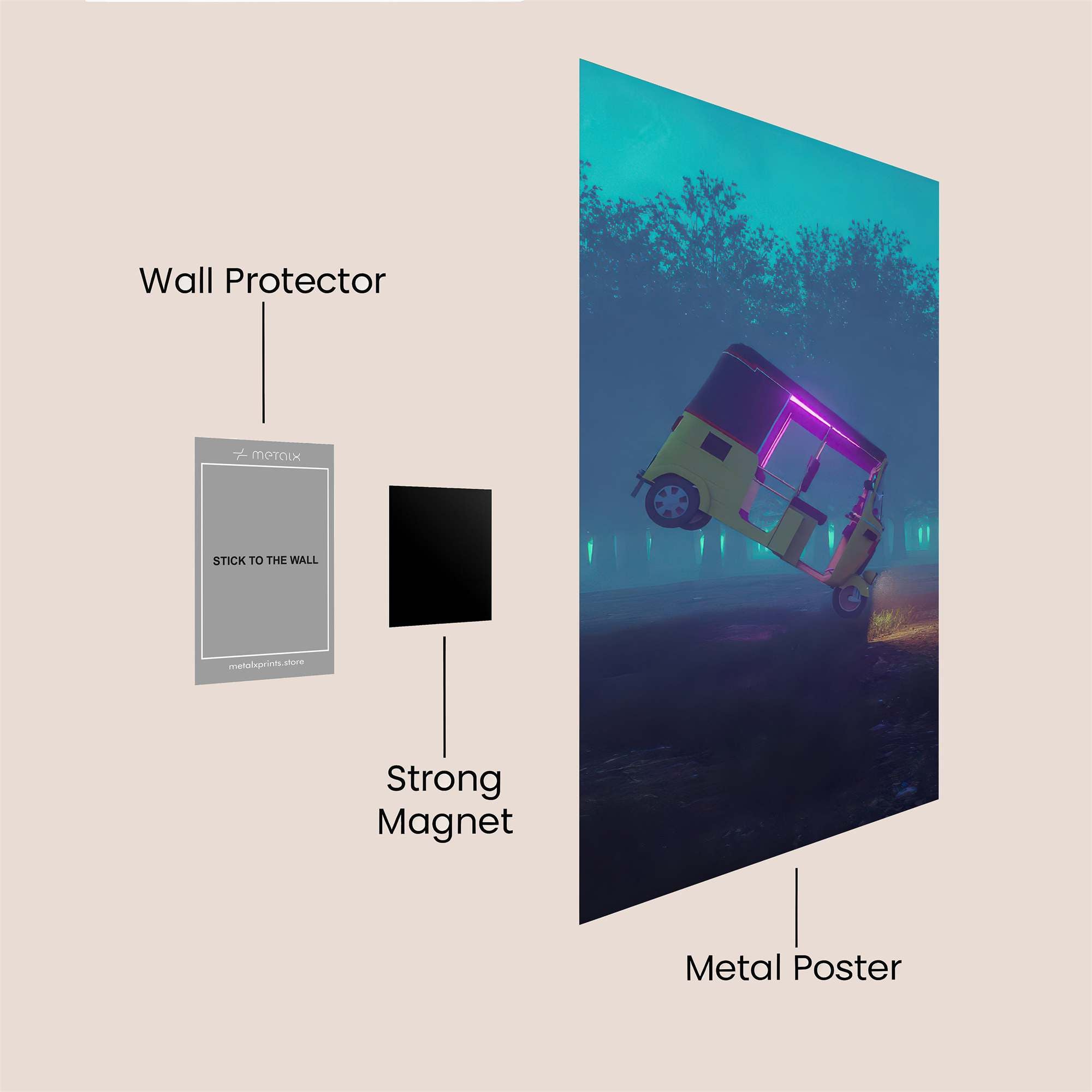 TukTuk Twilight Safe Wall Magnetic / M
