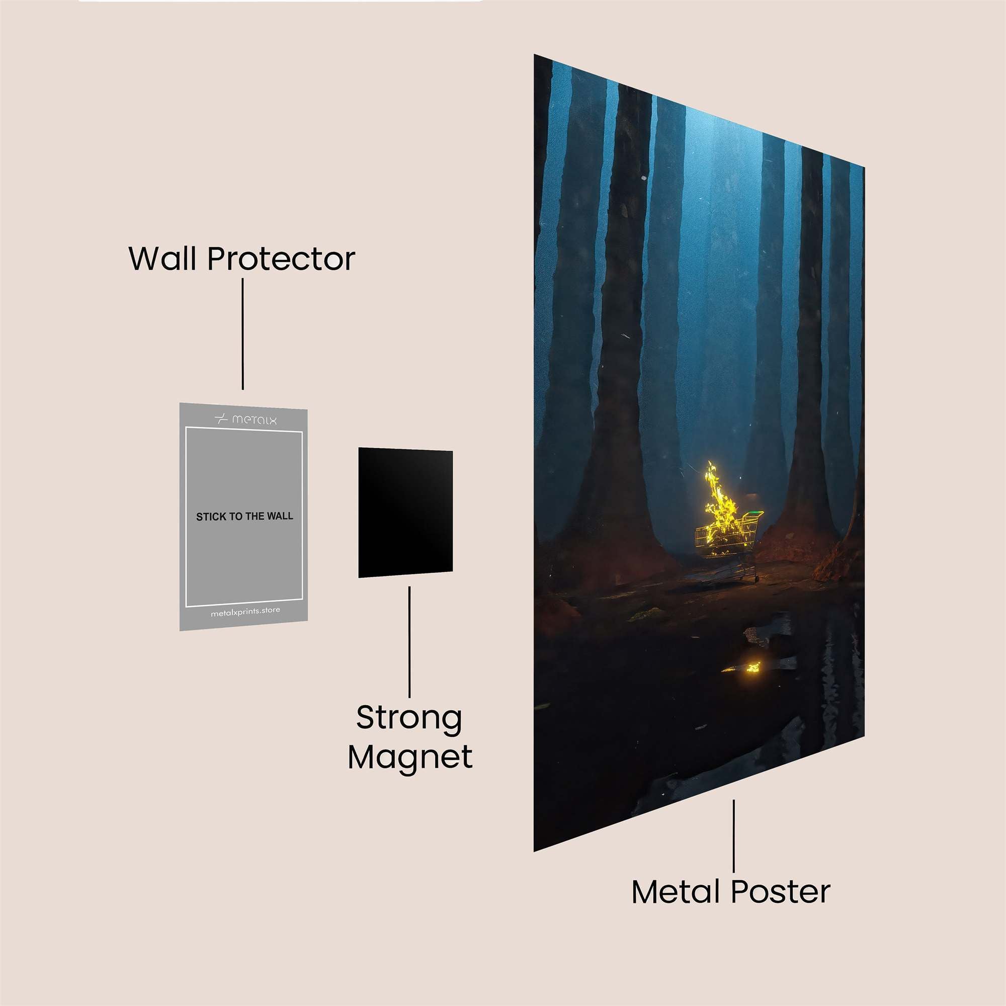 Forest Glow Safe Wall Magnetic / M