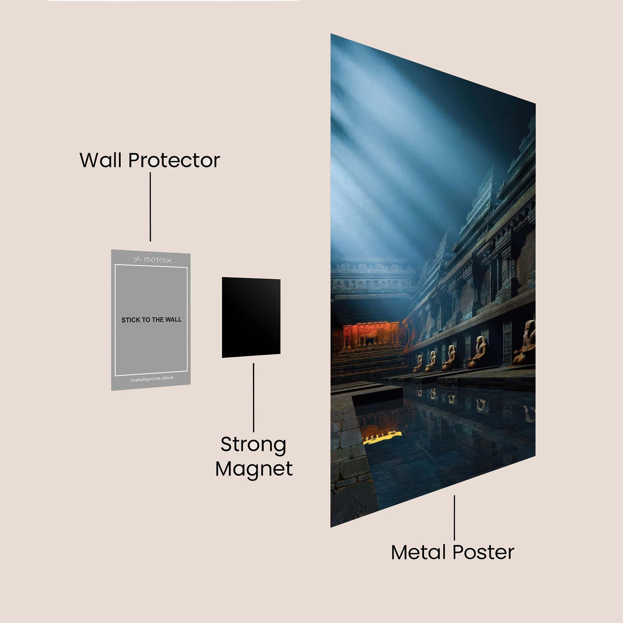 Temple Serenity Safe Wall Magnetic / M