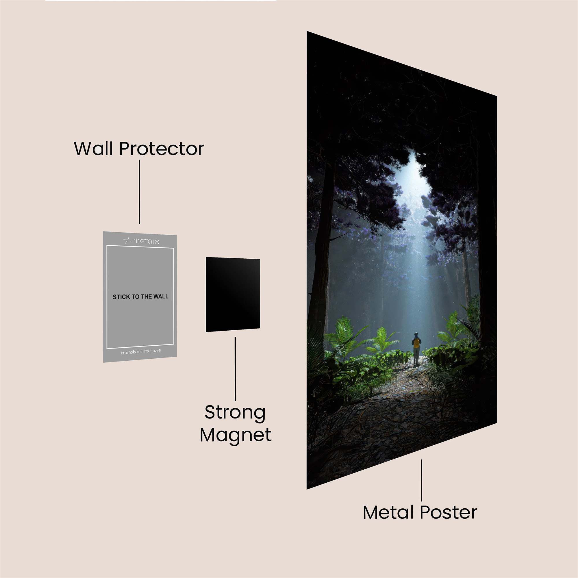 Moonlit Serenity Safe Wall Magnetic / M