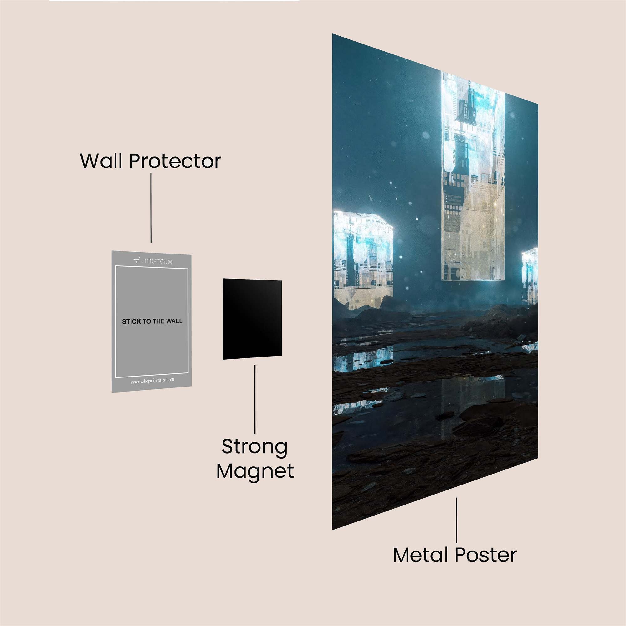 Monoliths Enigmatic Safe Wall Magnetic / M
