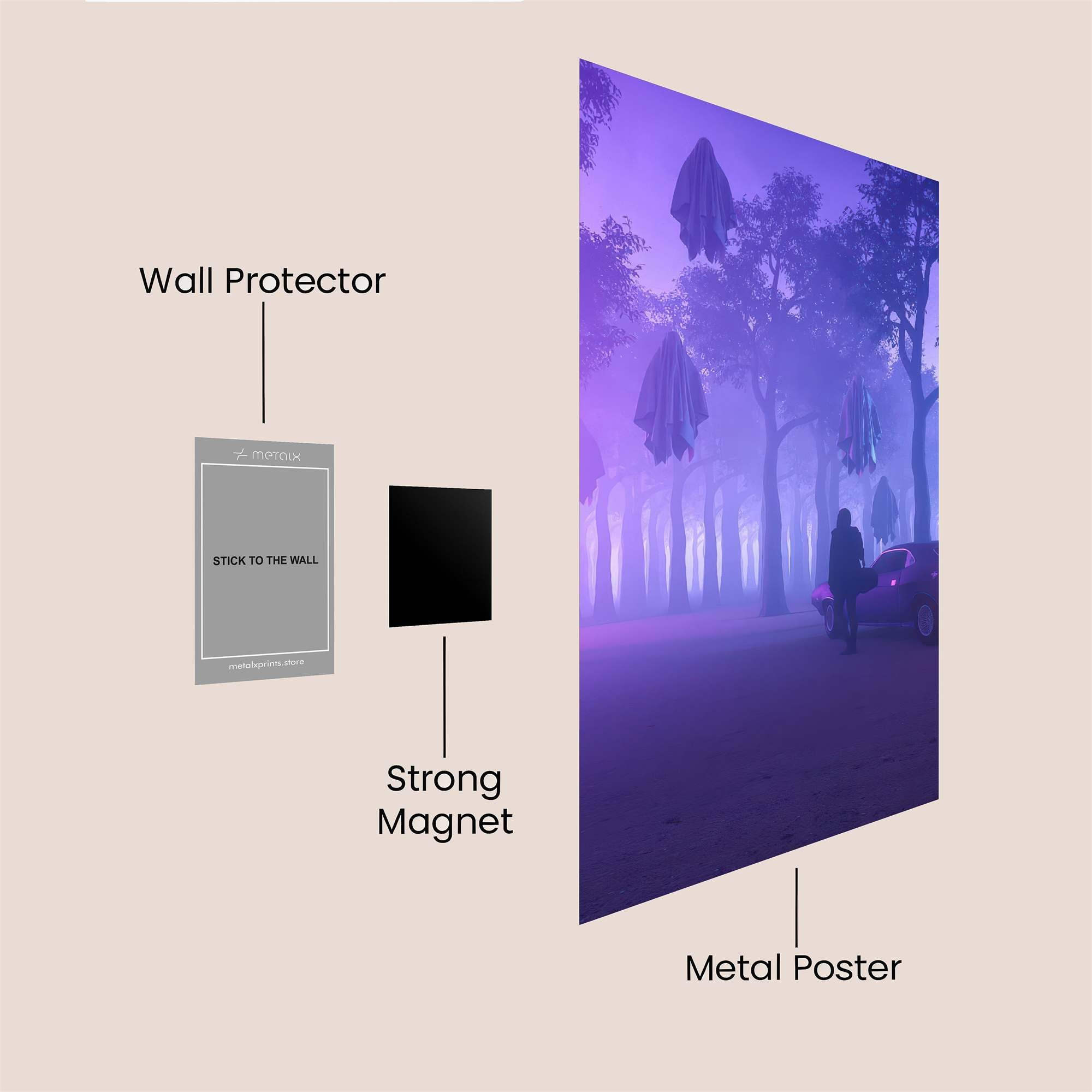 Ghostly Encounter Safe Wall Magnetic / M