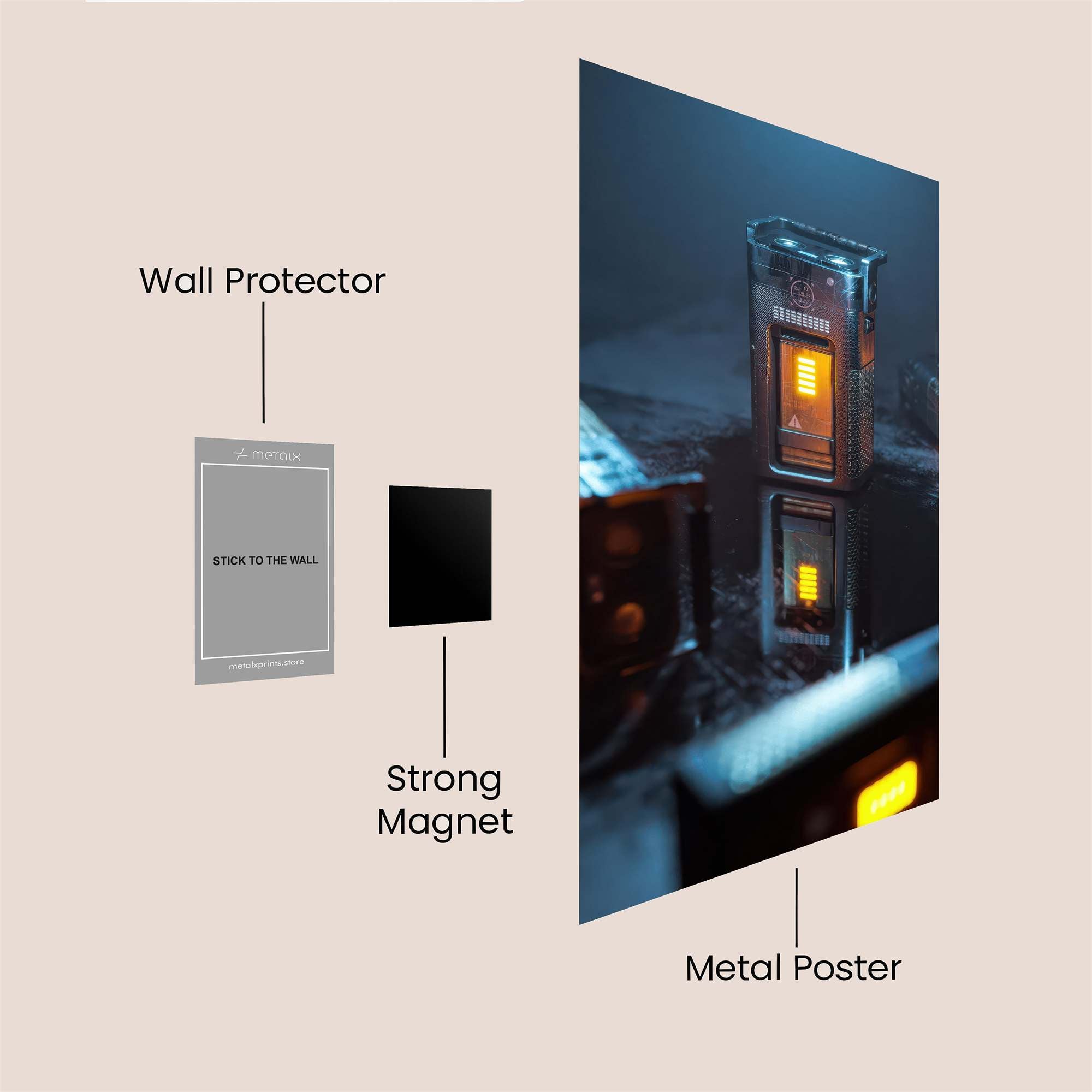 Quantum Mystery Safe Wall Magnetic / M