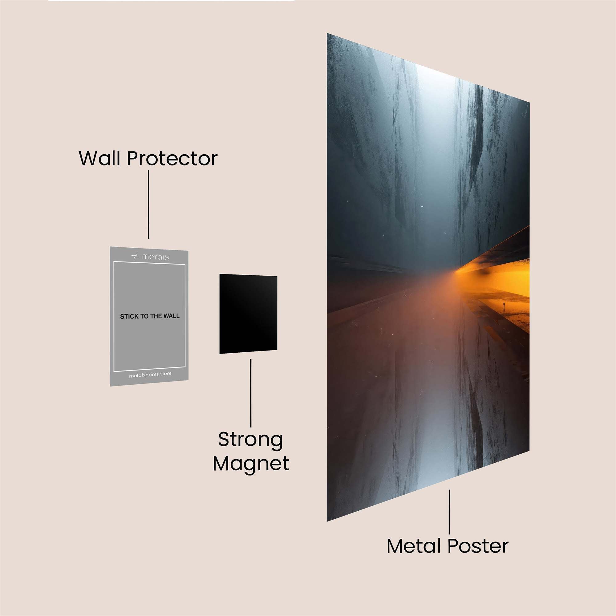 Tunnel Mystery Safe Wall Magnetic / M
